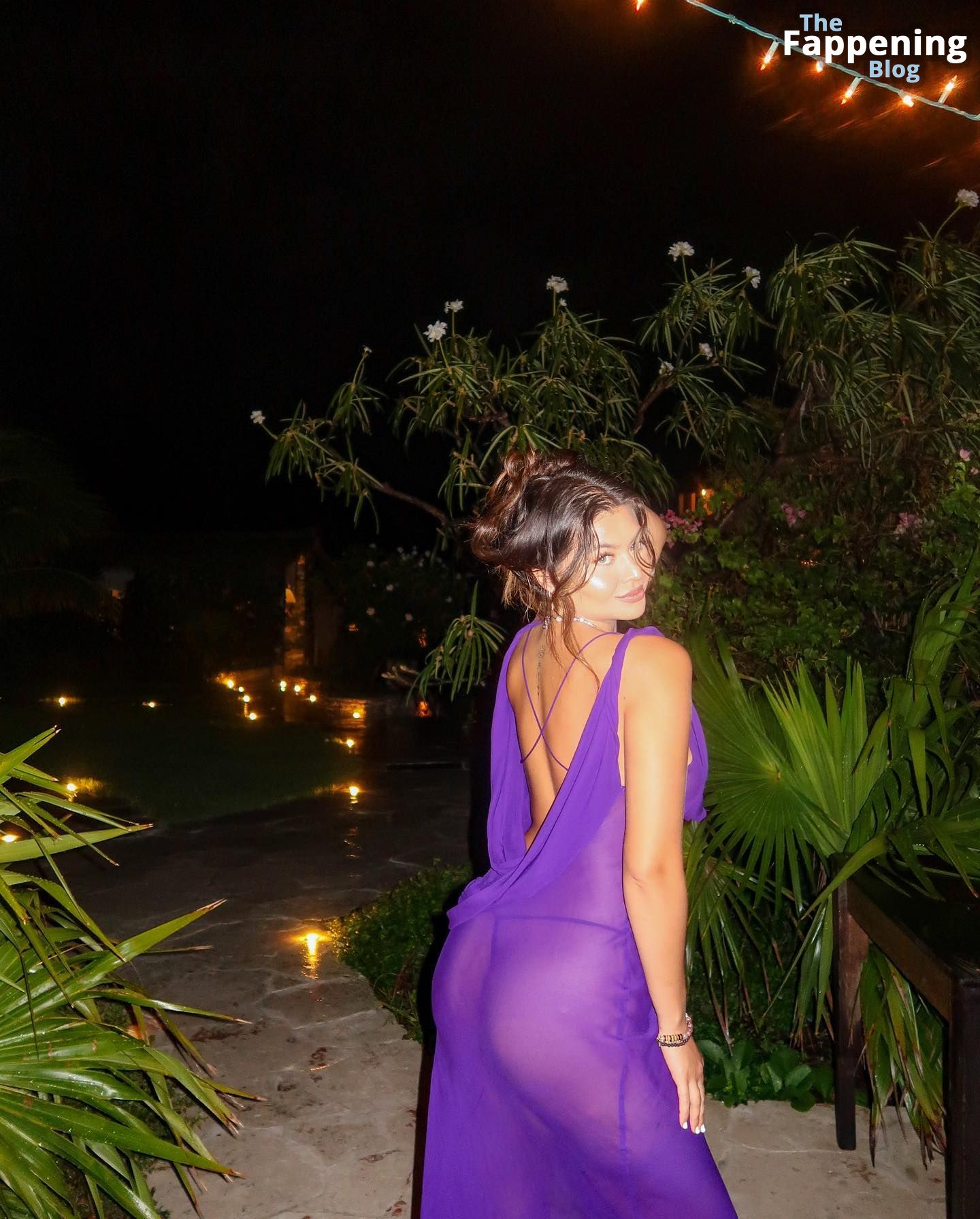 Sofia Jamora Displays Her Curves Posing in a Sheer Dress (14 Photos)