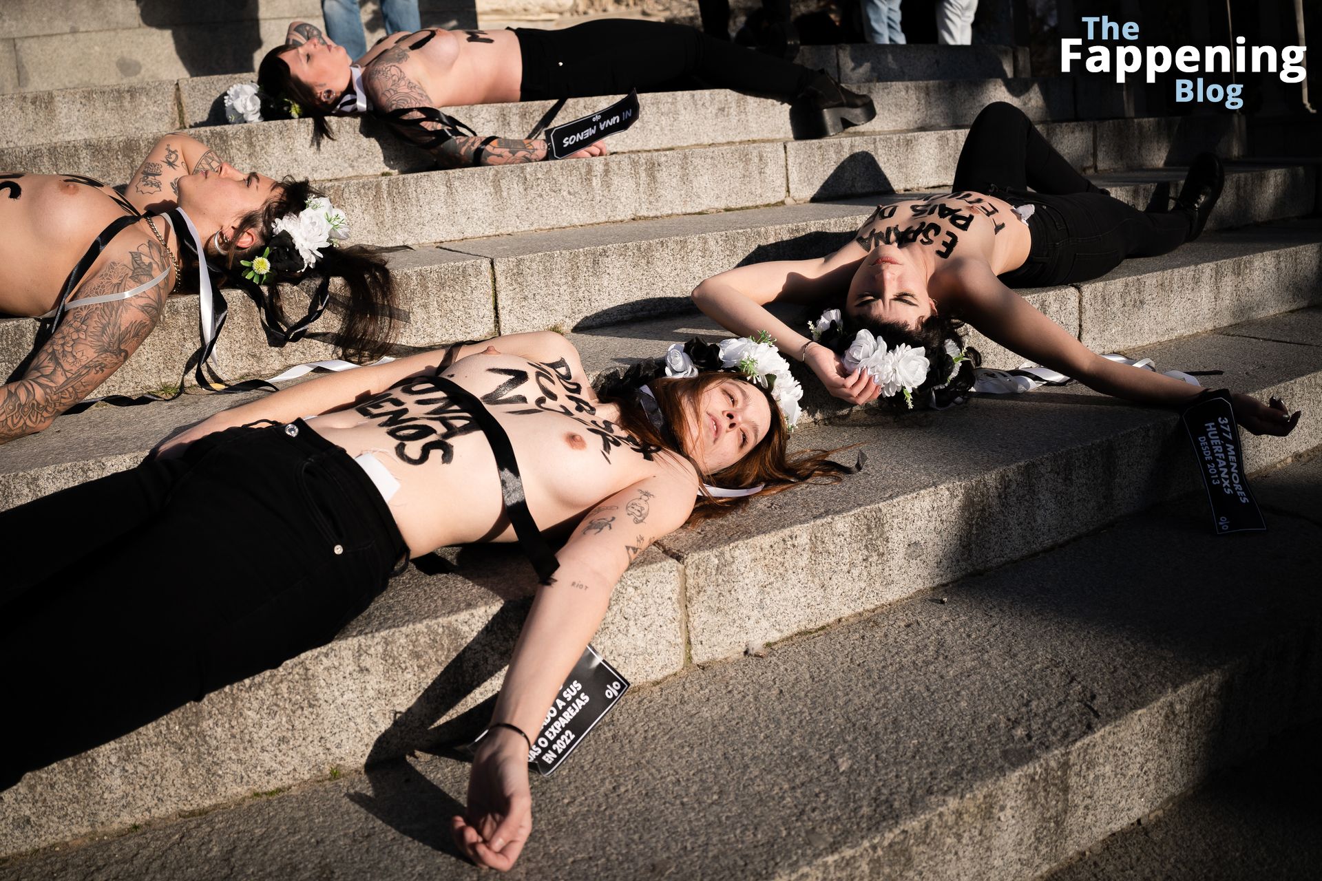 Topless Femen Activists Protest in Madrid (8 Photos)