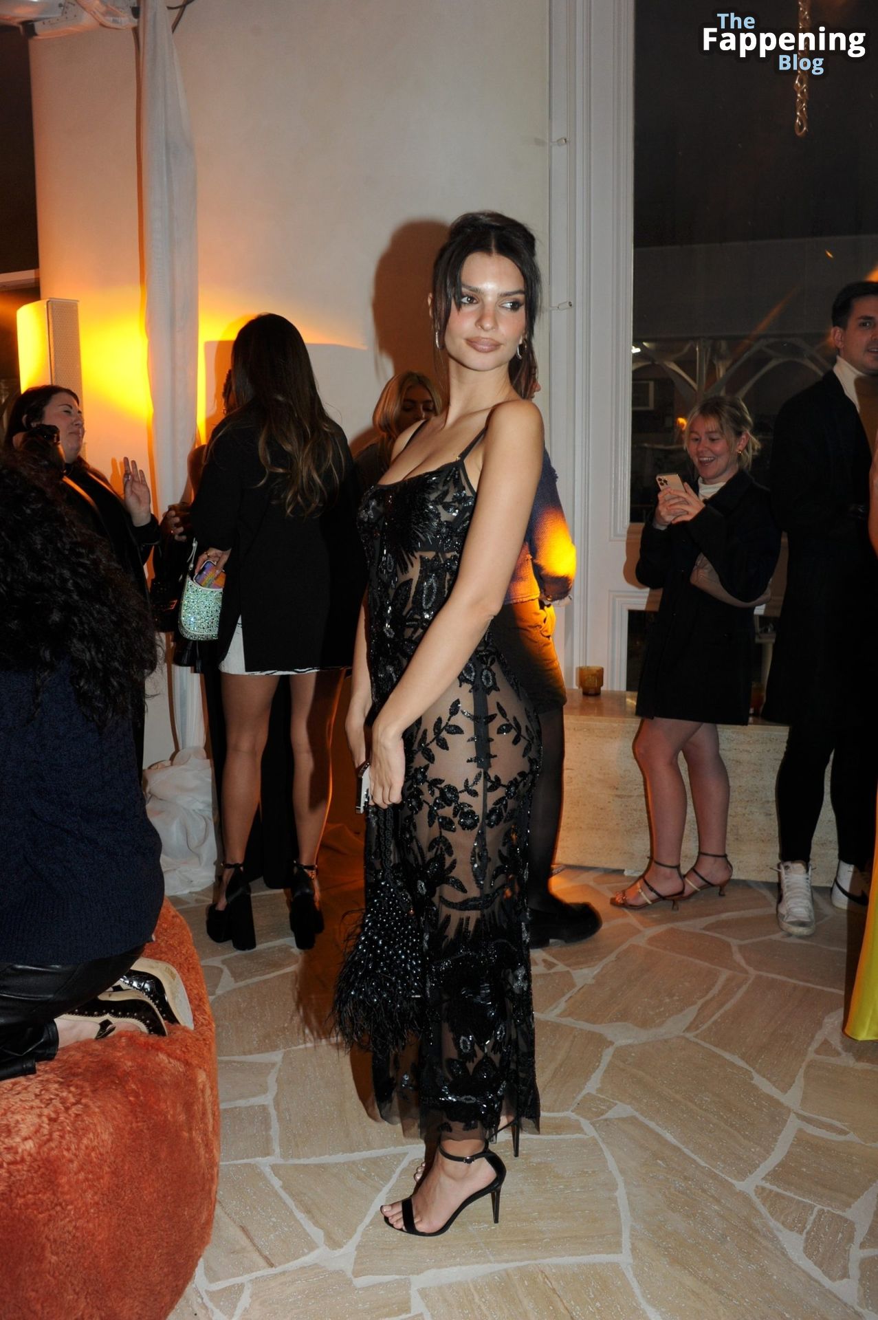Emily Ratajkowski Looks Hot in a See-Through Dress at the NYFW Party (20 Photos)