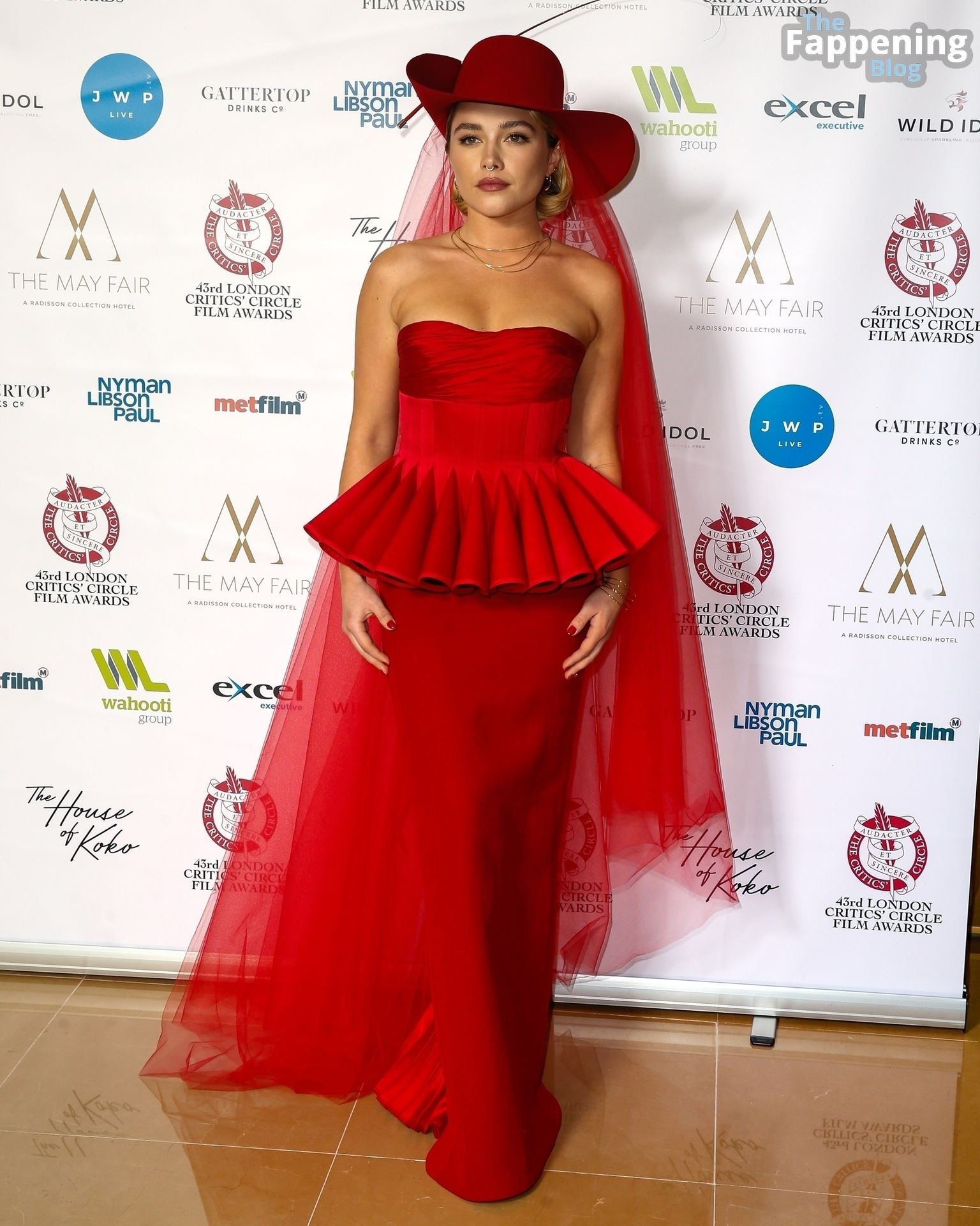 Florence Pugh Stuns in Red at the 43rd London Critics’ Circle Film Awards (160 Photos)