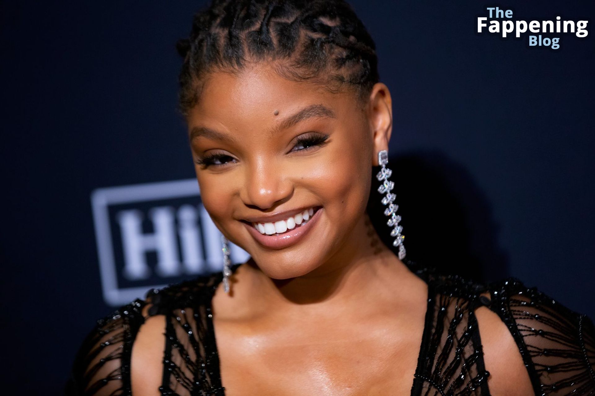 Halle Bailey Displays Her Sexy Boobs at the Pre-Grammy Gala &amp; Grammy Salute to Industry Icons in LA (29 Photos)