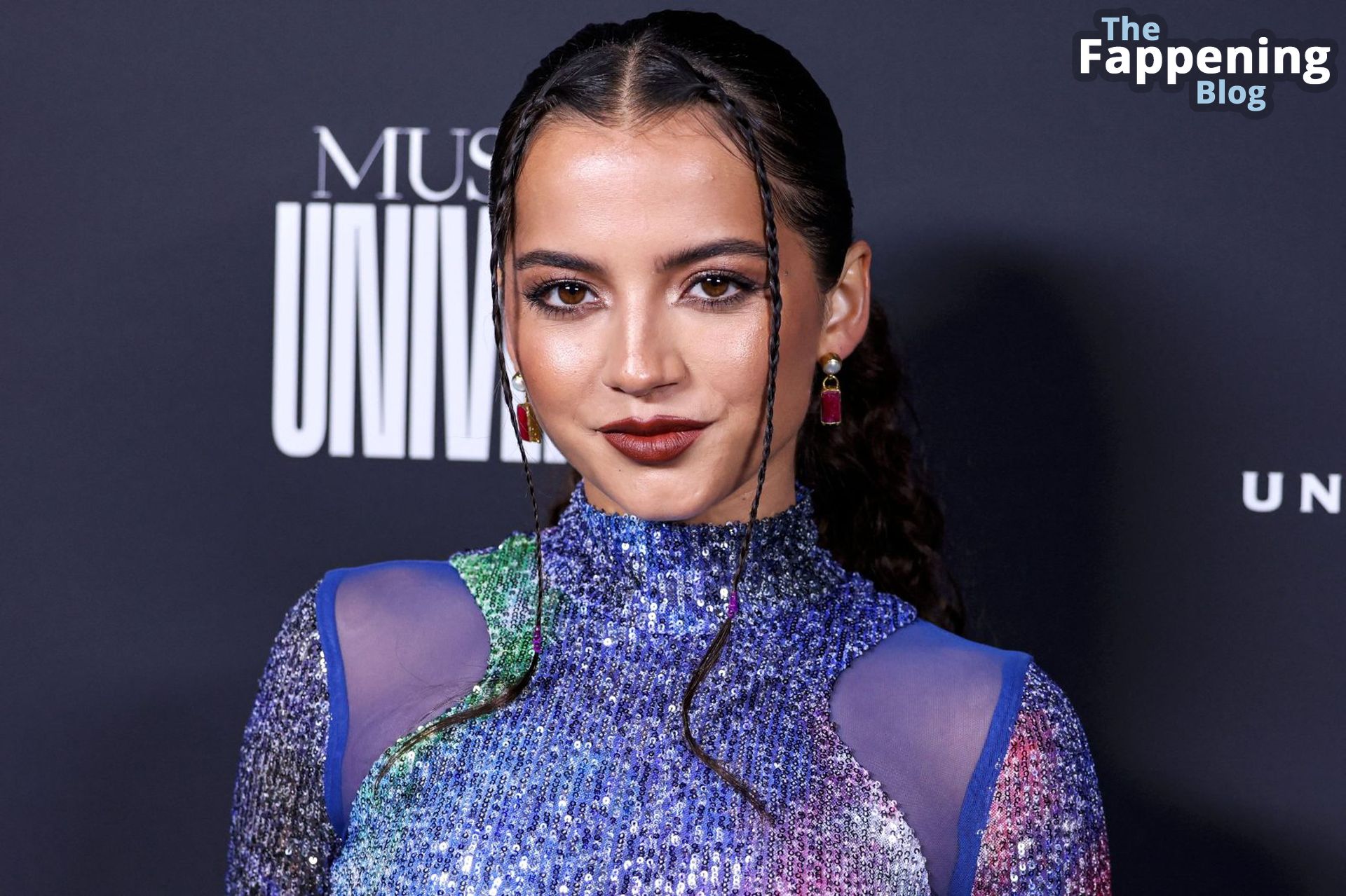 Isabela Merced Flaunts Her Sexy Figure in a Tiny Dress at Universal Music Group Grammy Party in LA (26 Photos)