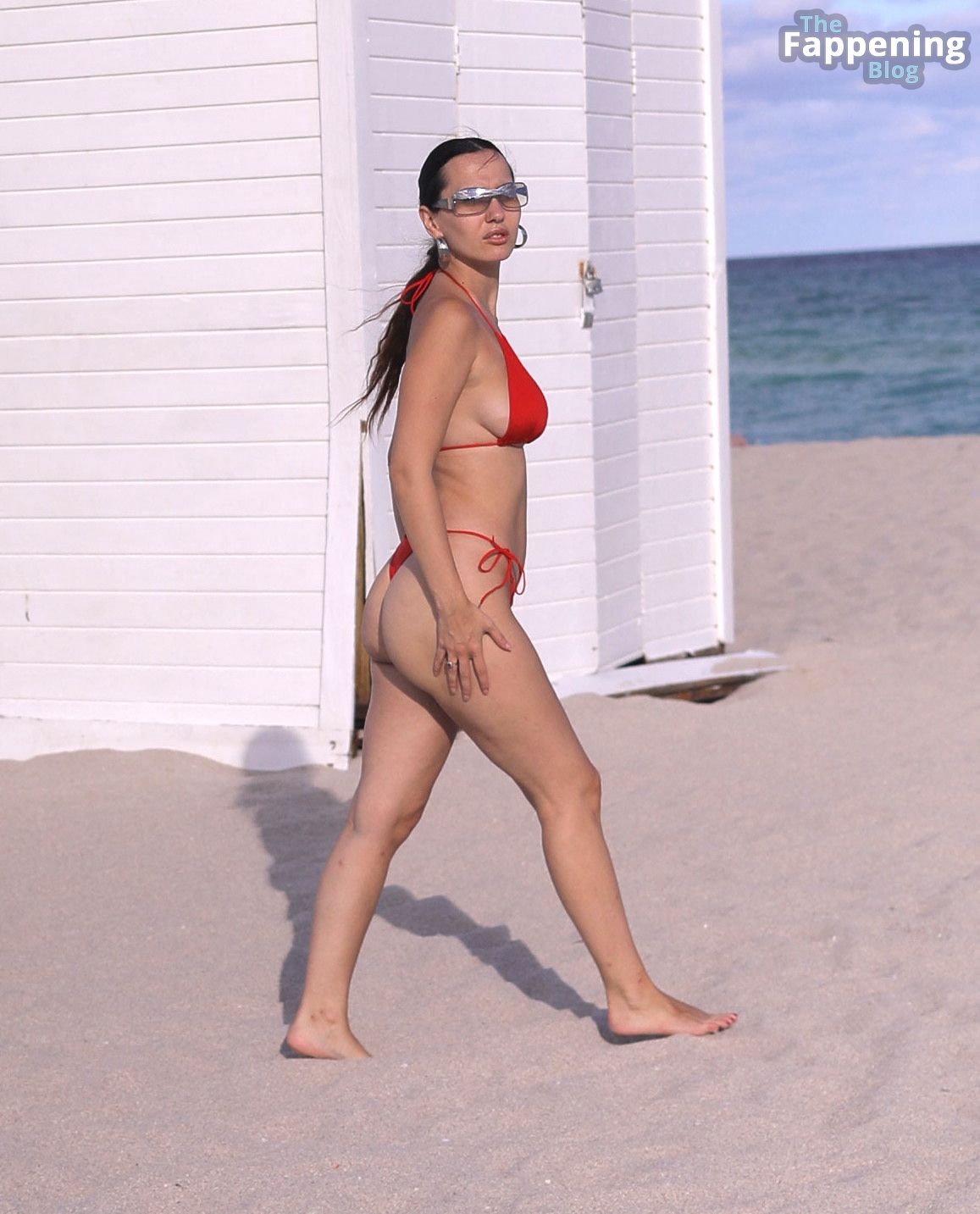 Iva Kovacevic Shows Off Her Red Bikini in the Hot Sun During Yacht Week in Miami (58 Photos)