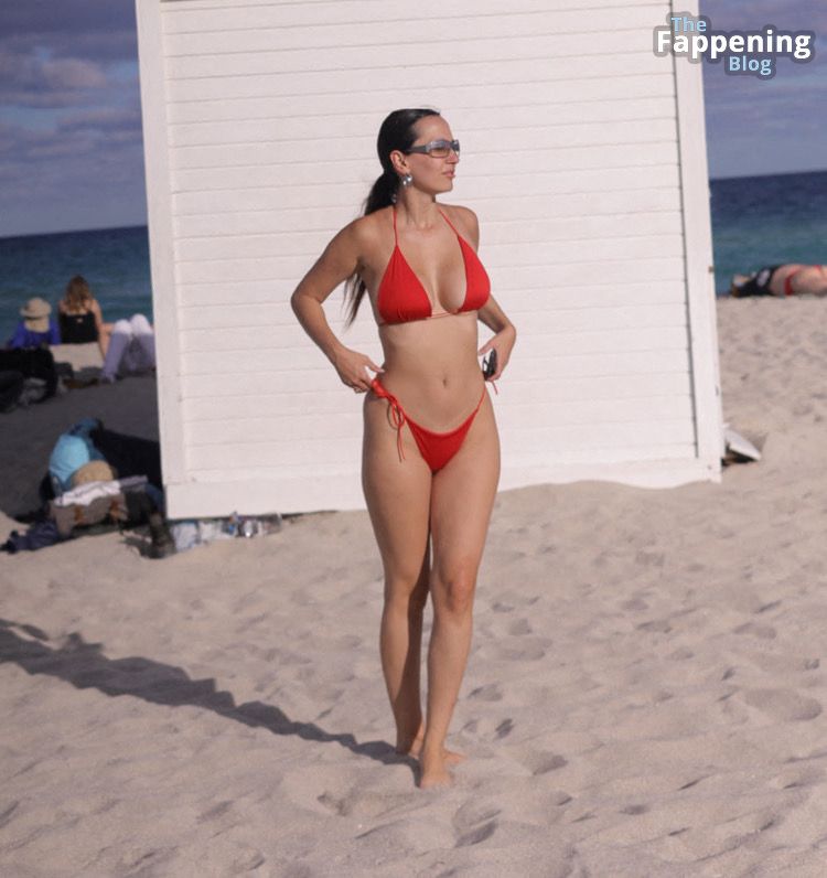Iva Kovacevic Shows Off Her Red Bikini in the Hot Sun During Yacht Week in Miami (58 Photos)