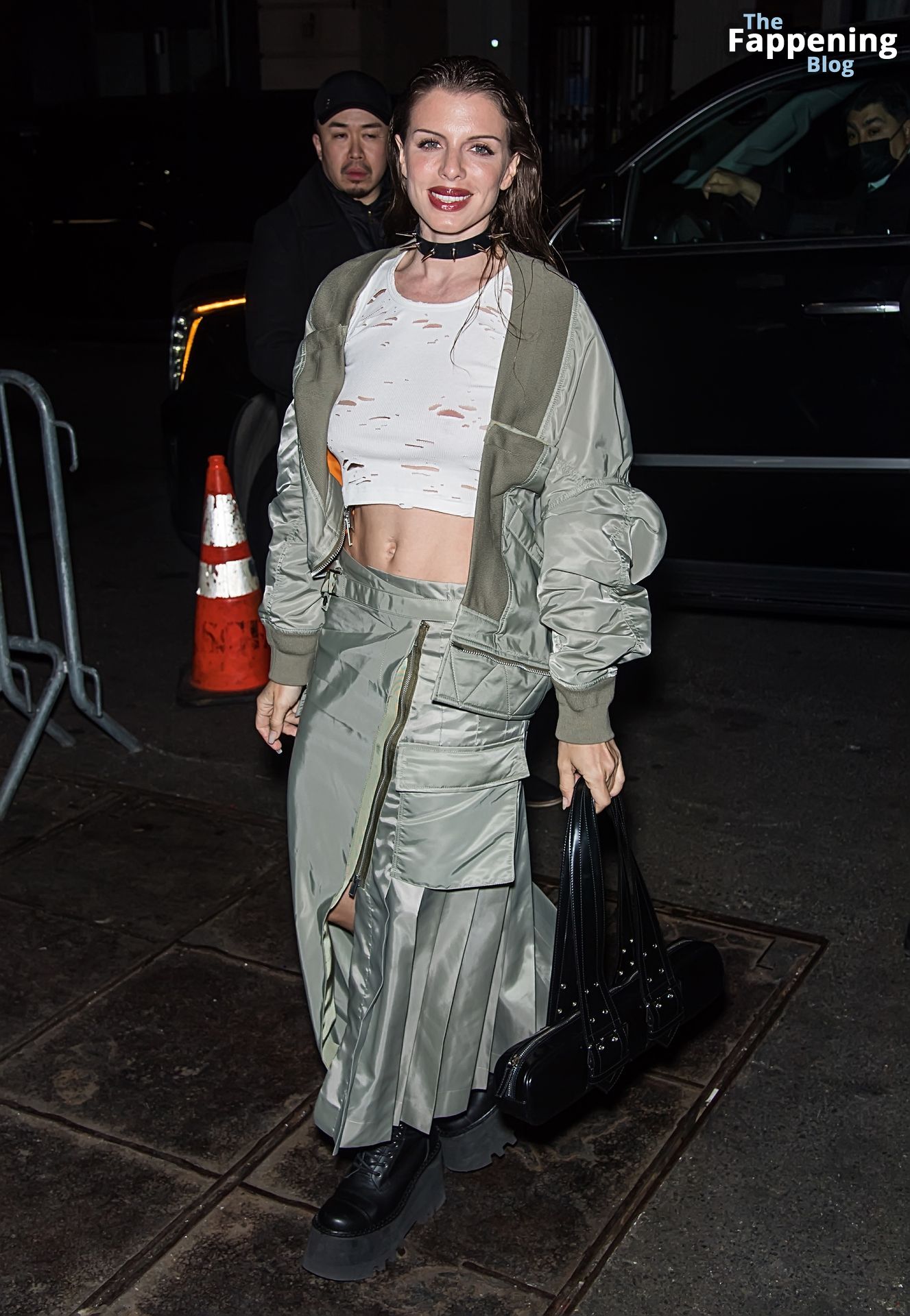 Julia Fox Poses Braless at the Saks Fifth Avenue’s New York Fashion Week Kickoff Party (20 Photos)