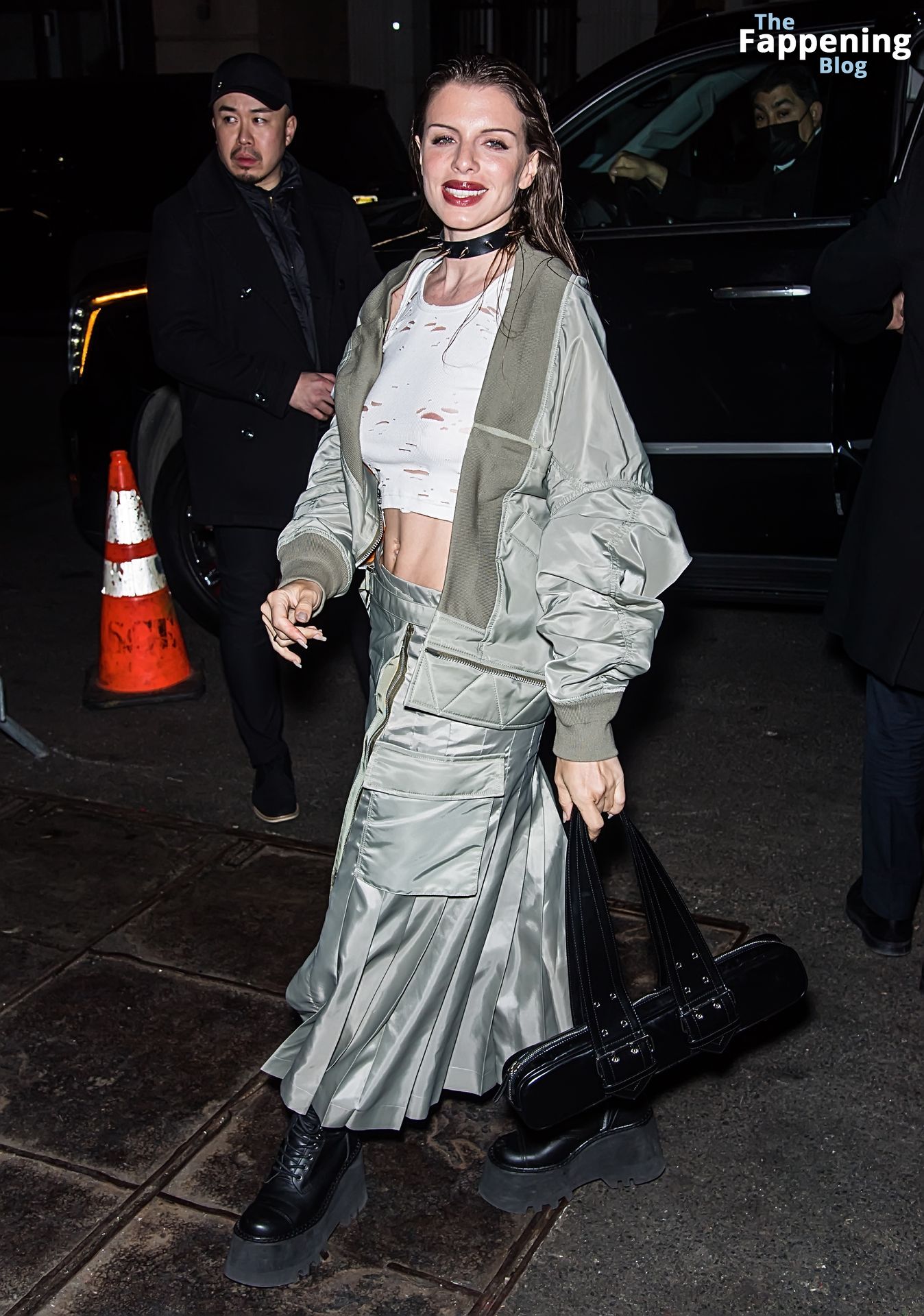 Julia Fox Poses Braless at the Saks Fifth Avenue’s New York Fashion Week Kickoff Party (20 Photos)