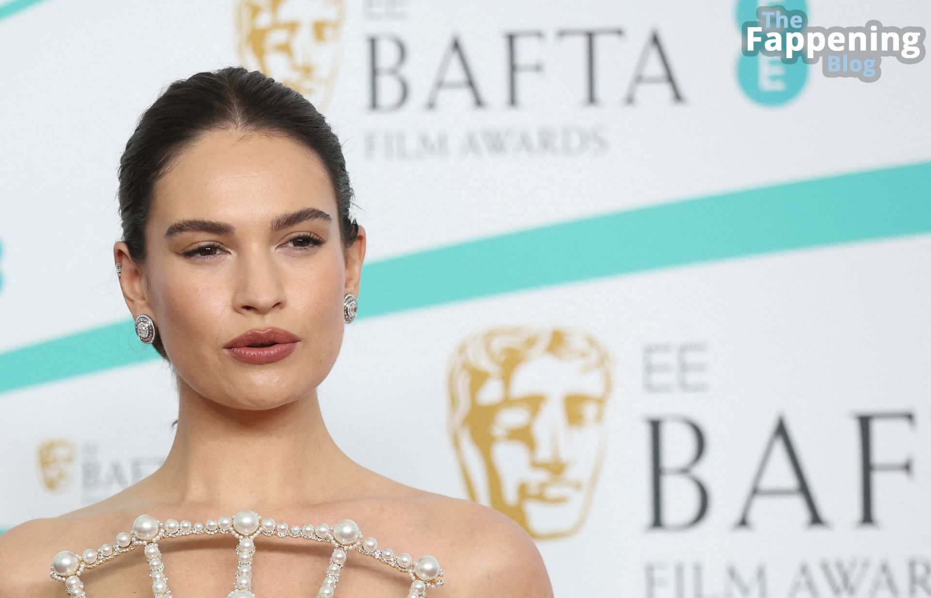 Lily James Looks Hot at the 2023 BAFTA Awards in London (80 Photos)
