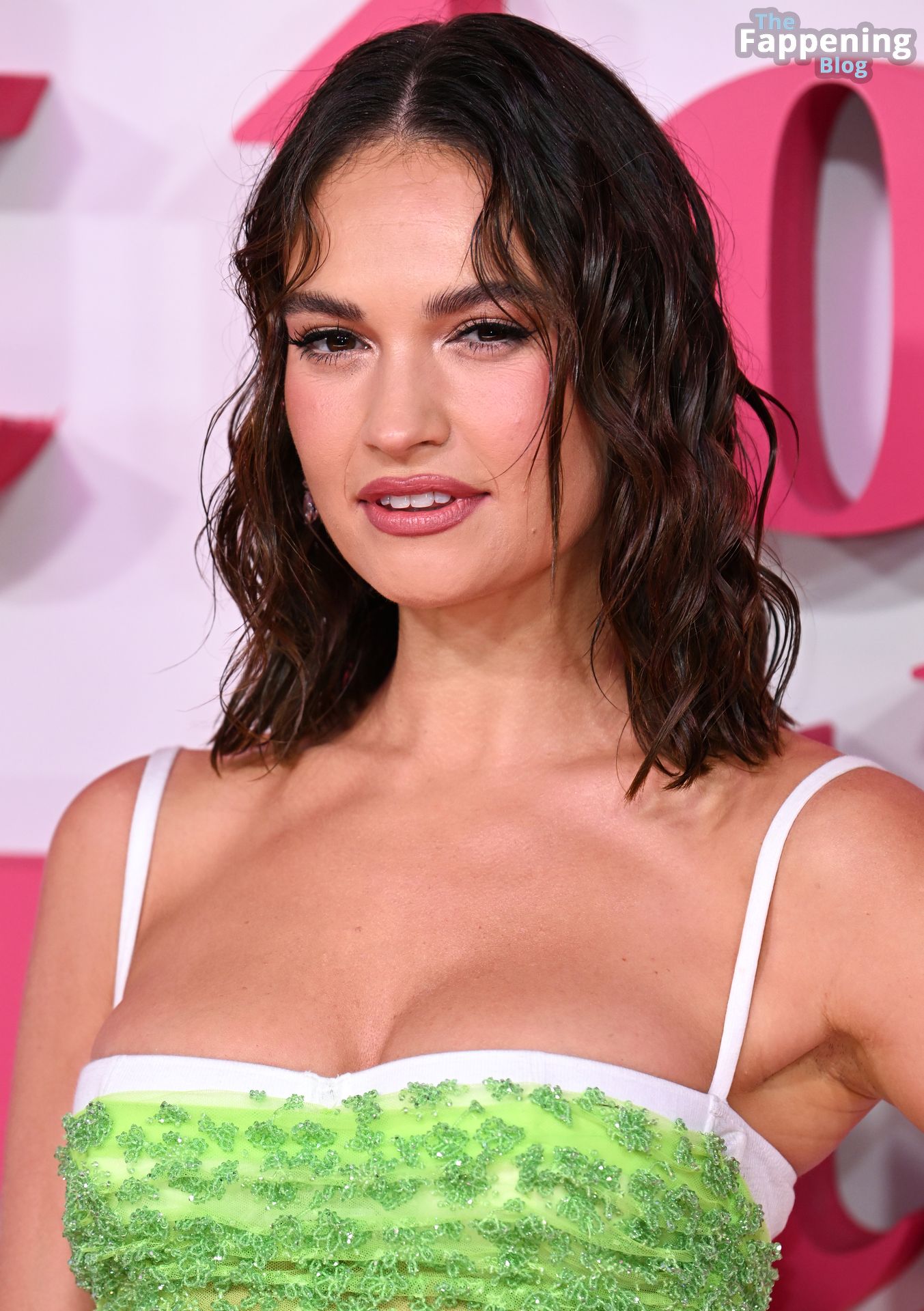 Lily James Looks Stunning in a Green Dress at the “What’s Love Got To Do With It?” UK Premiere (152 Photos)