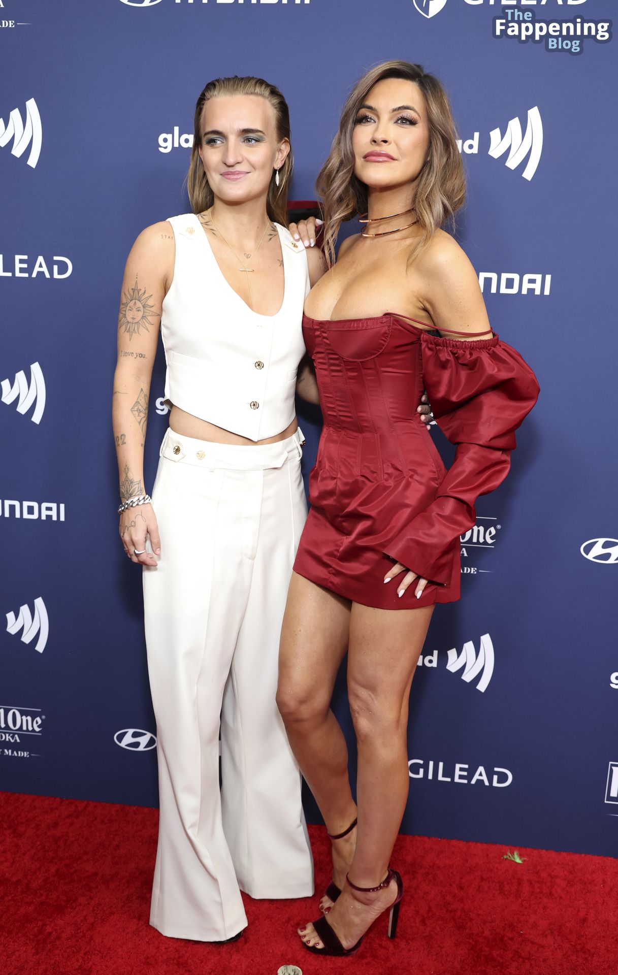 Chrishell Stause Flaunts Her Sexy Breasts at the GLAAD Media Awards in Beverly Hills (16 Photos)