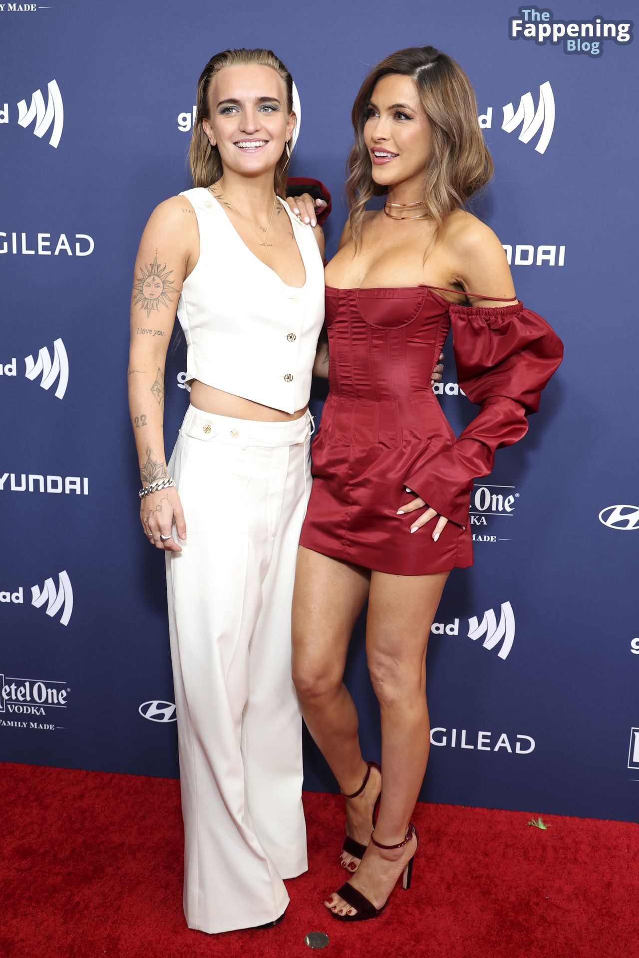 Chrishell Stause Flaunts Her Sexy Breasts at the GLAAD Media Awards in Beverly Hills (16 Photos)