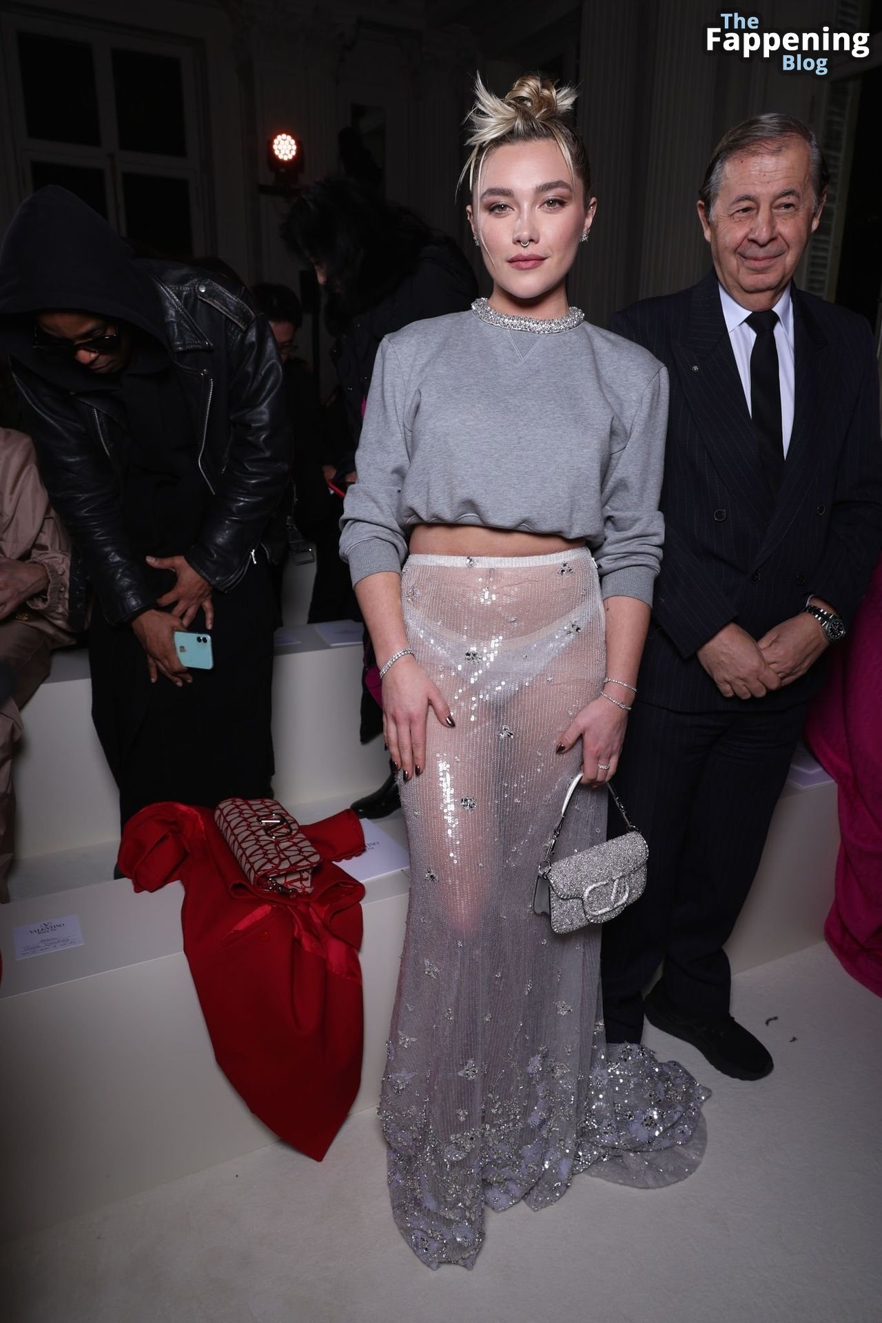 Florence Pugh Displays Her Underwear at the Valentino Fashion Show in Paris (64 Photos)