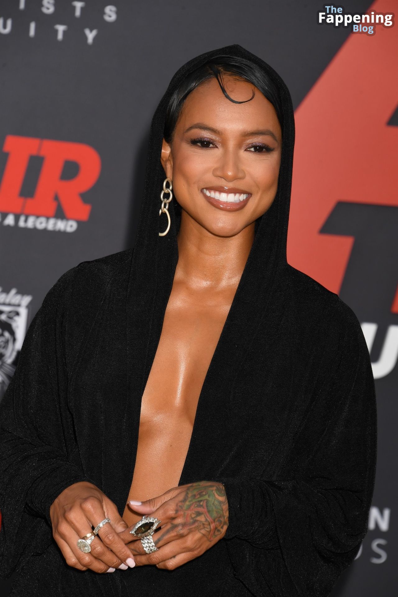 Karrueche Tran Displays Her Sexy Tits at the “AIR” Premiere in LA (42 Photos)
