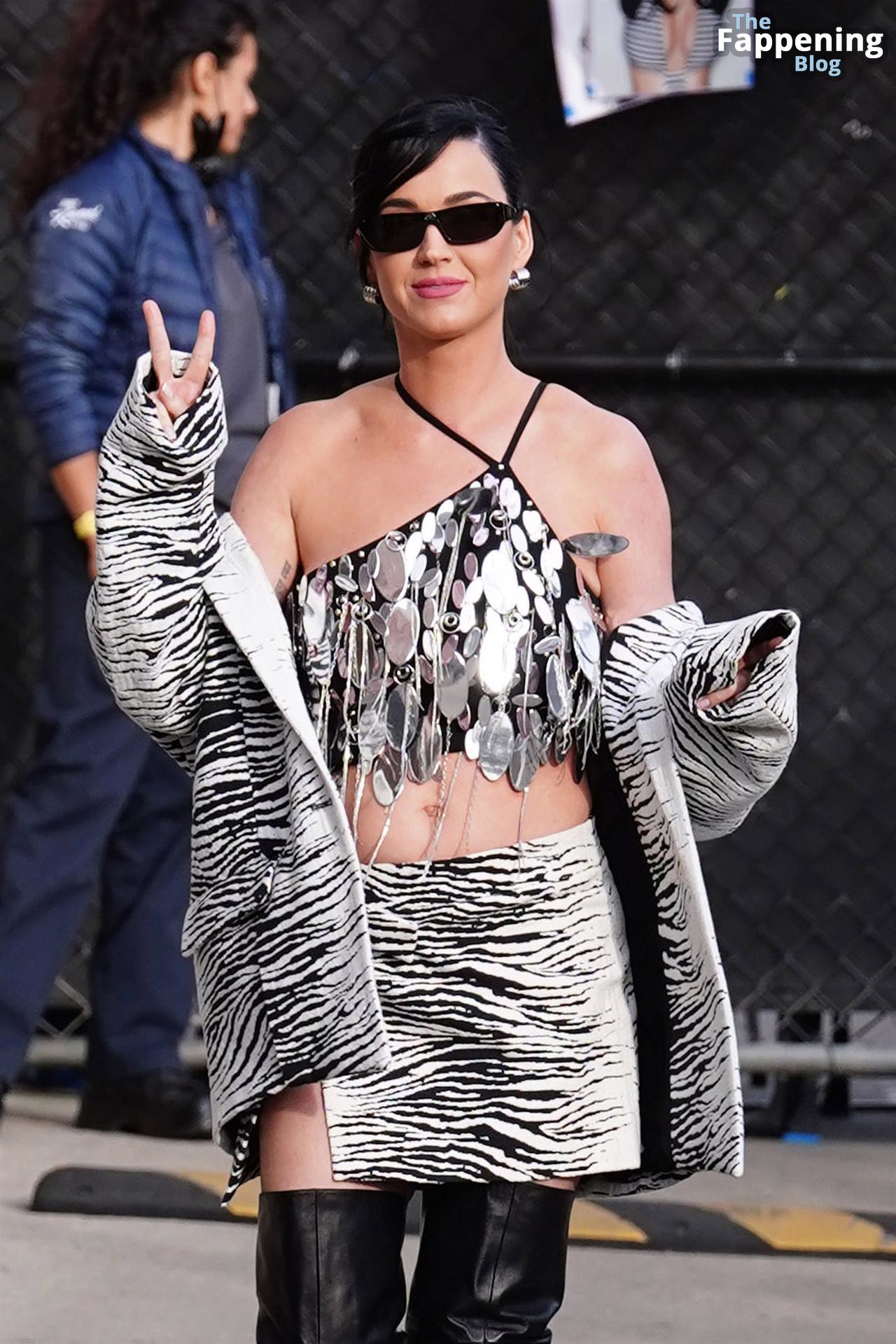 Katy Perry Sparkles in a Crop Top as she Heads Into Jimmy Kimmel Live Studio in Hollywood (112 New Photos)