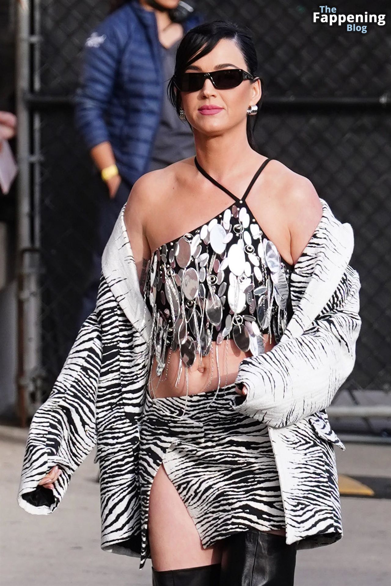 Katy Perry Sparkles in a Crop Top as she Heads Into Jimmy Kimmel Live Studio in Hollywood (112 New Photos)