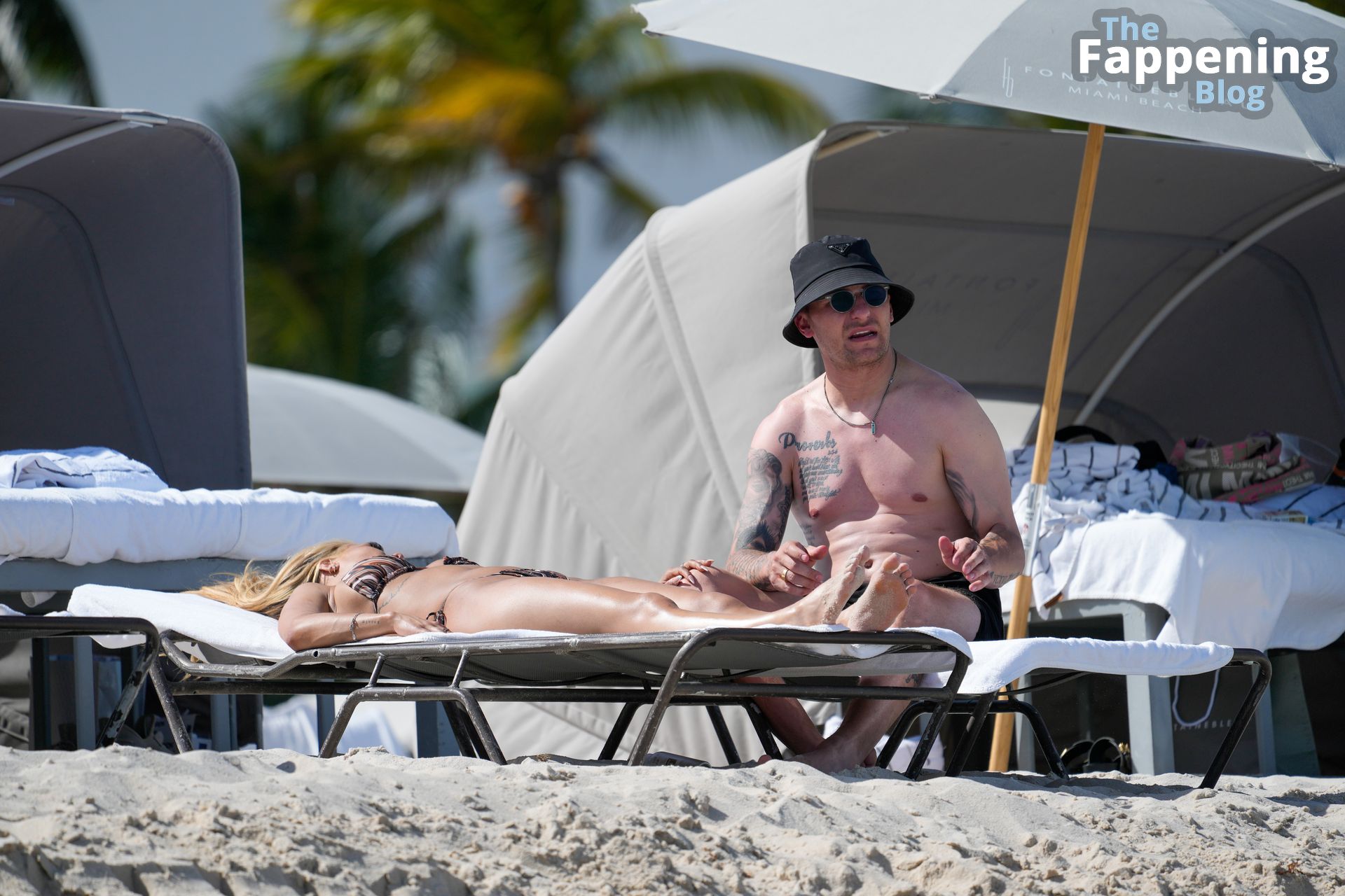 Kenzie Werner Hits the Beach with Johnny Manziel in Miami (21 Photos)