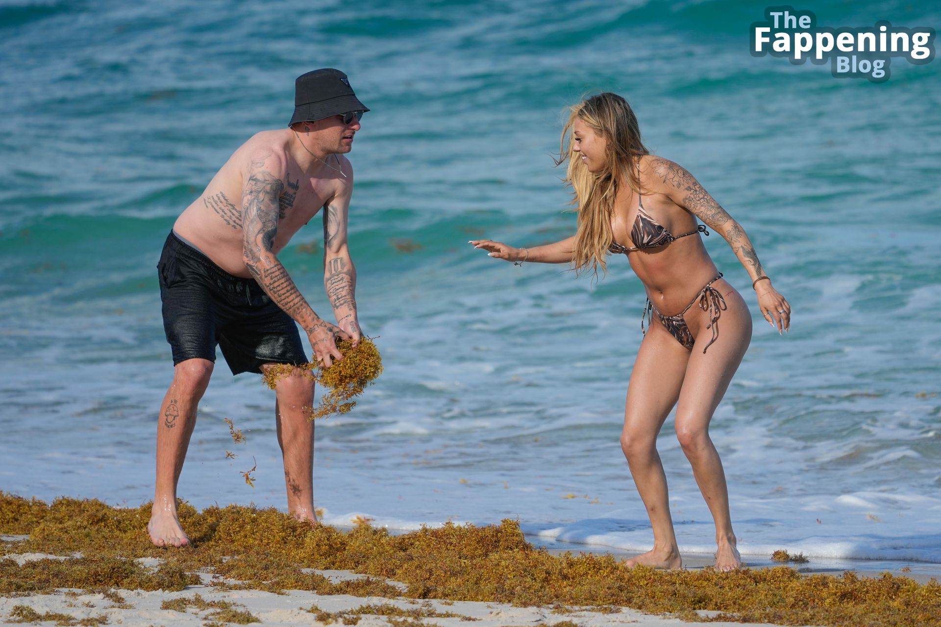 Kenzie Werner Hits the Beach with Johnny Manziel in Miami (21 Photos)