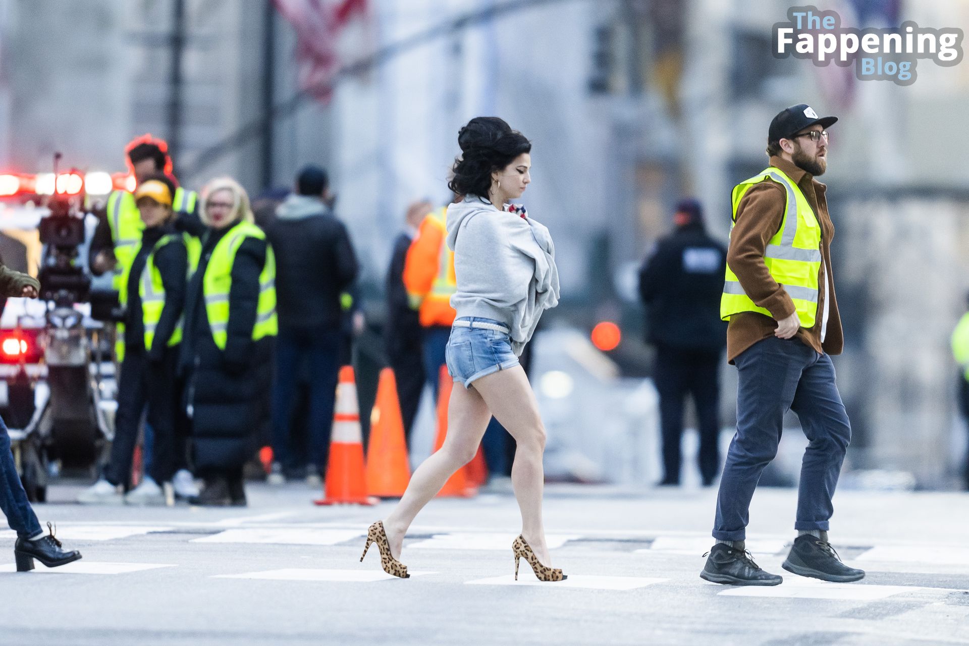 Leggy Marisa Abela is Spotted Filming “Back to Black” in NYC (34 Photos)