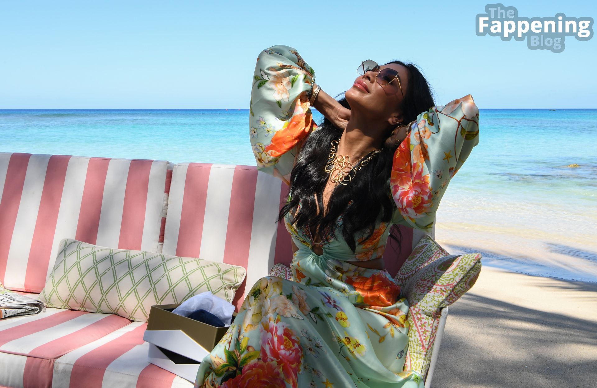 Nicole Scherzinger Displays Her Sexy Legs on the Beach in Barbados (9 Photos)