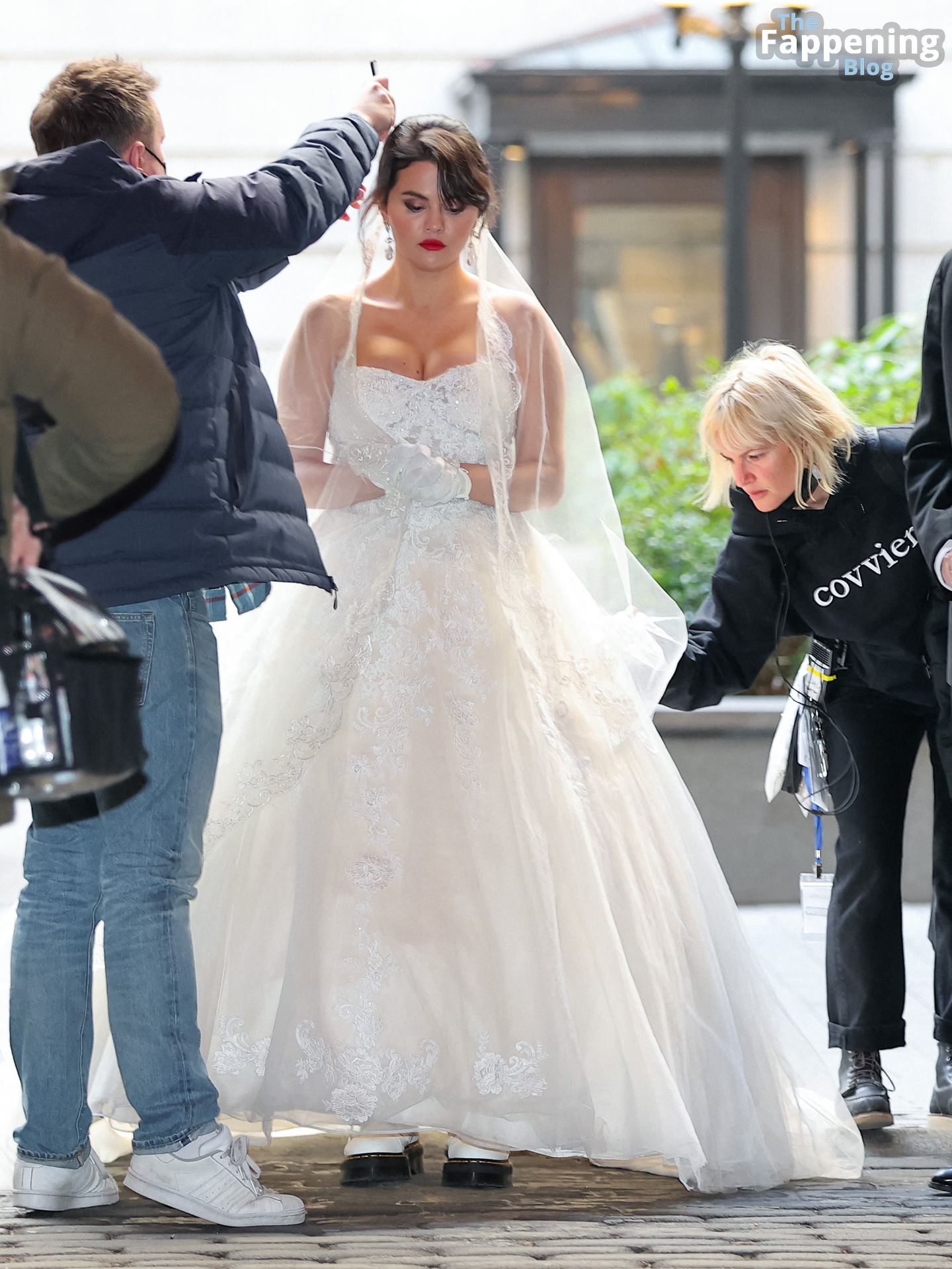 Selena Gomez is Spotted Filming a Wedding Scene For “Only Murders in The Building” in NYC (137 Photos)