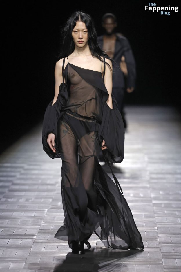 So Ra Choi Flashes Her Nude Tit At The Ann Demeulemeester Show In Paris 4 Photos Thefappening 5580