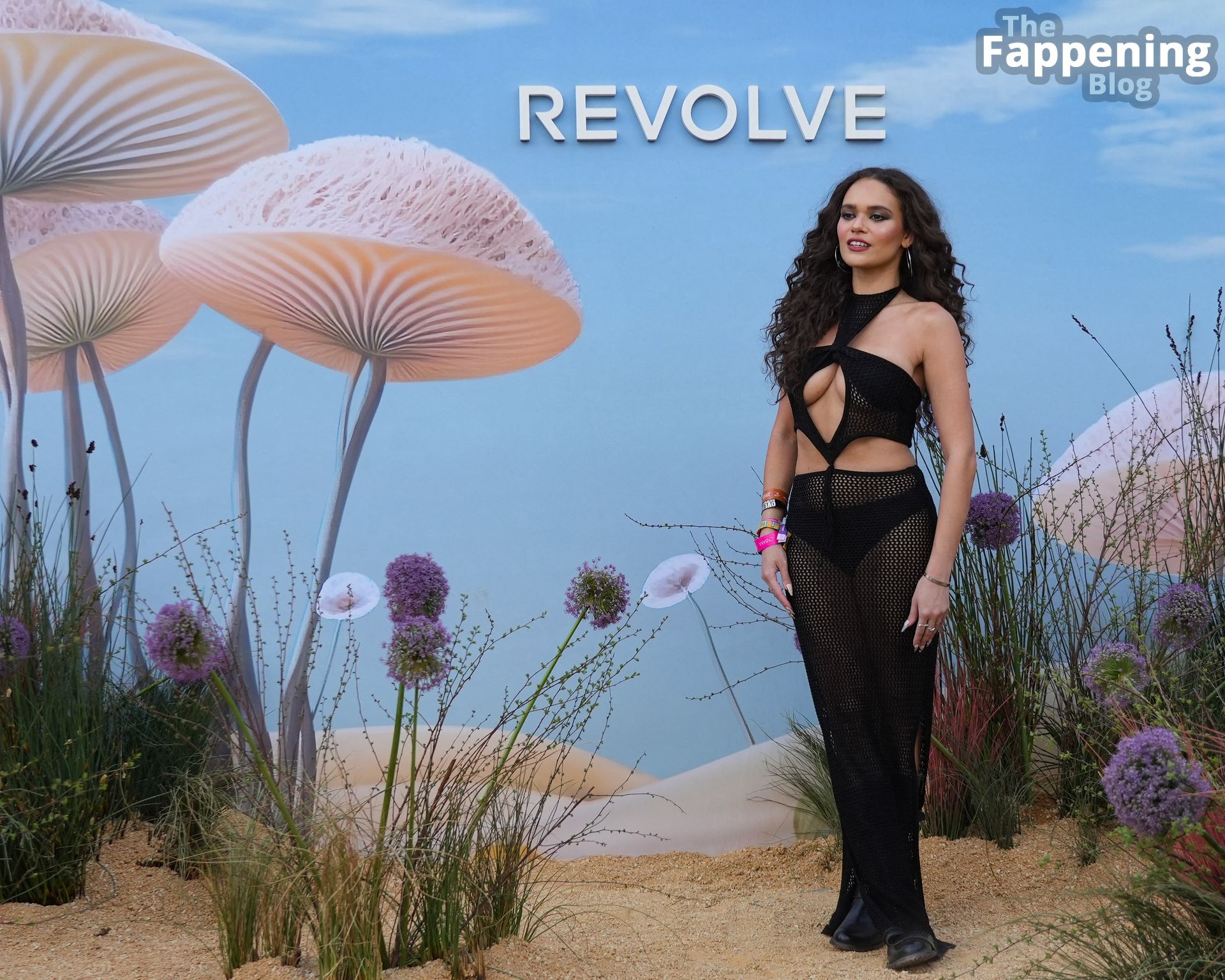 Madison Pettis Wows in a Bikini Coverup at Revolve Festival at Coachella (8 Photos)