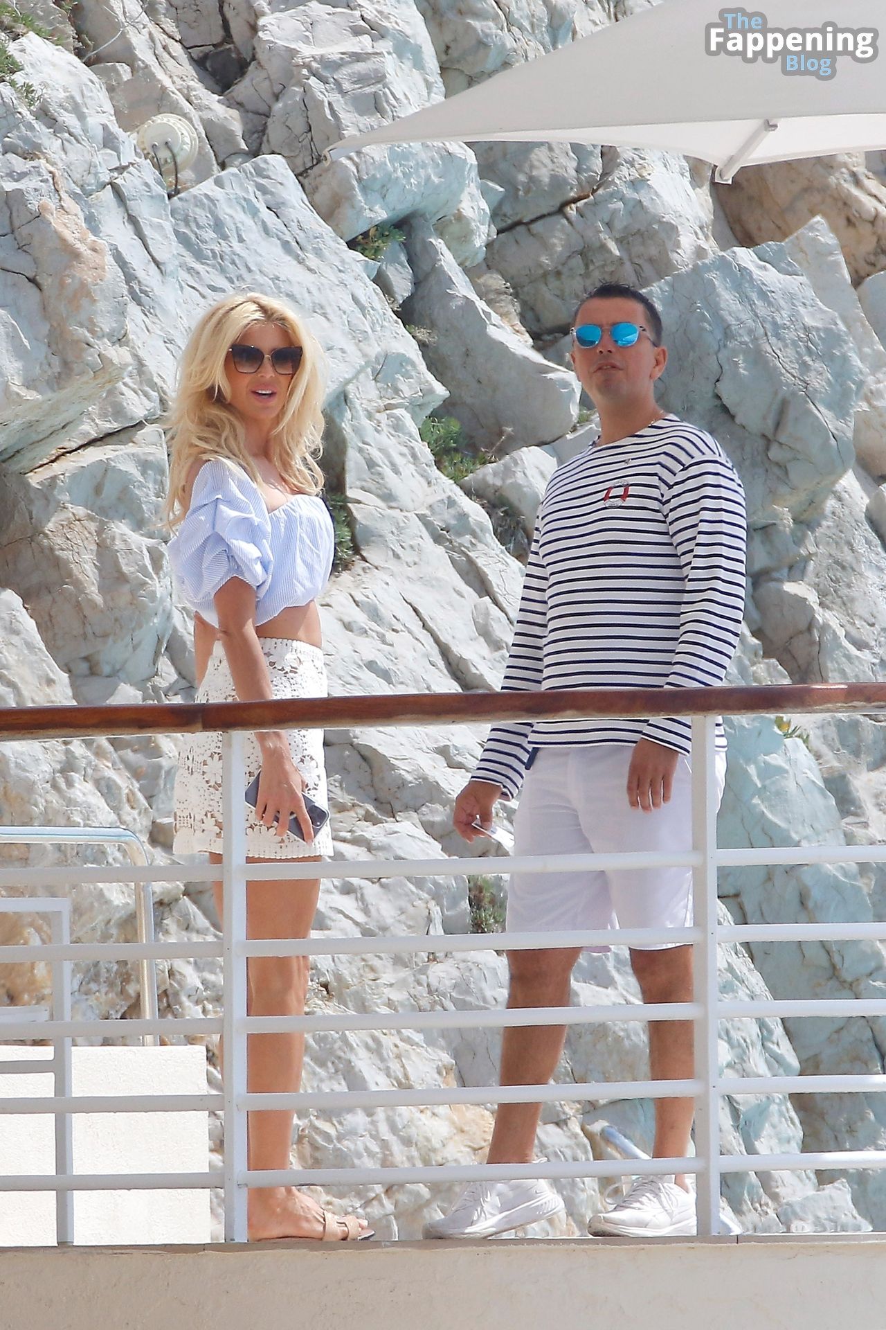 Victoria Silvstedt Displays Her Sexy Legs and Flashes Panties in the South of France (78 Photos)