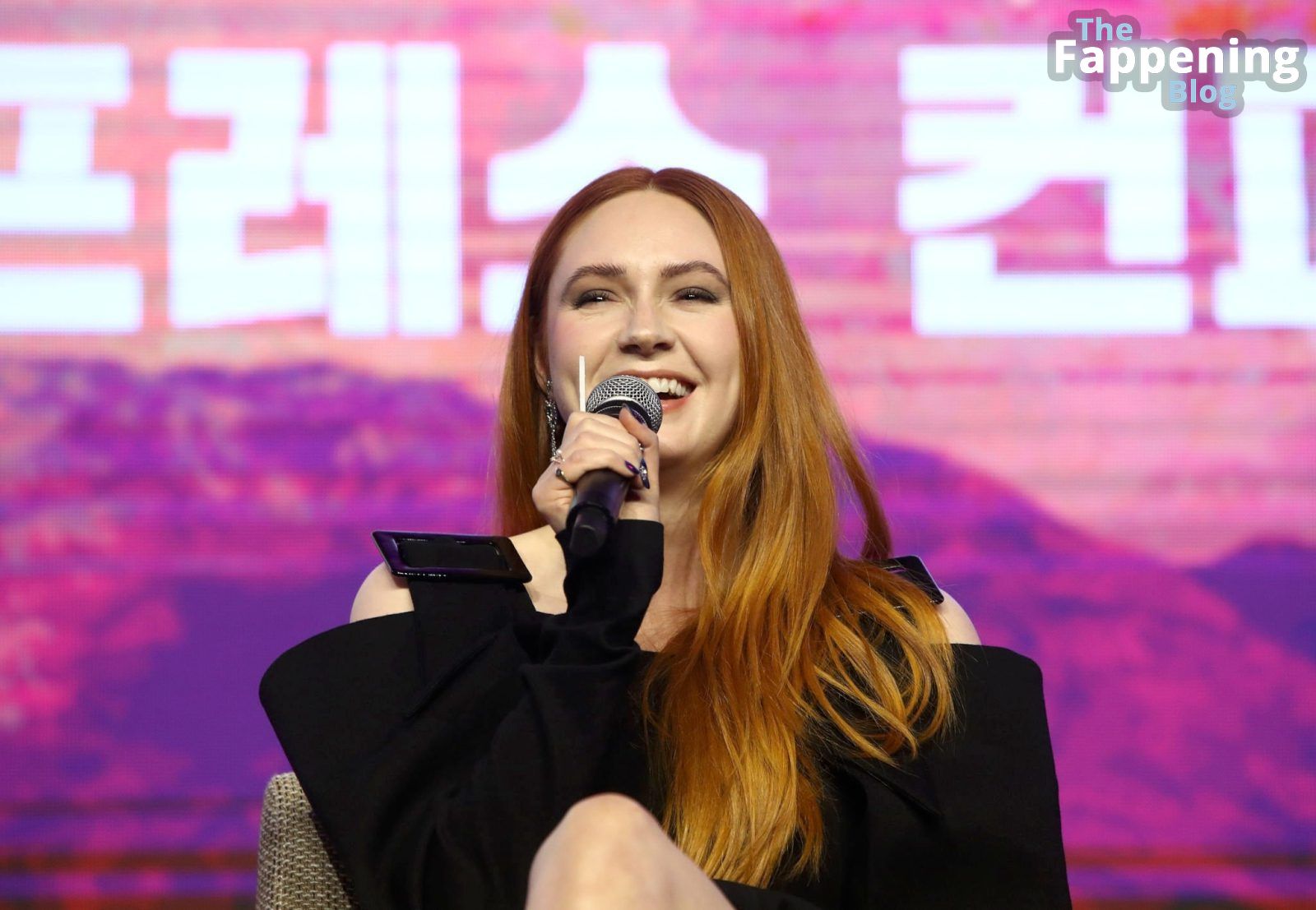 Karen Gillan Displays Her Sexy Legs at the “Guardians of the Galaxy Vol.3” Press Conference in Seoul (22 Photos)