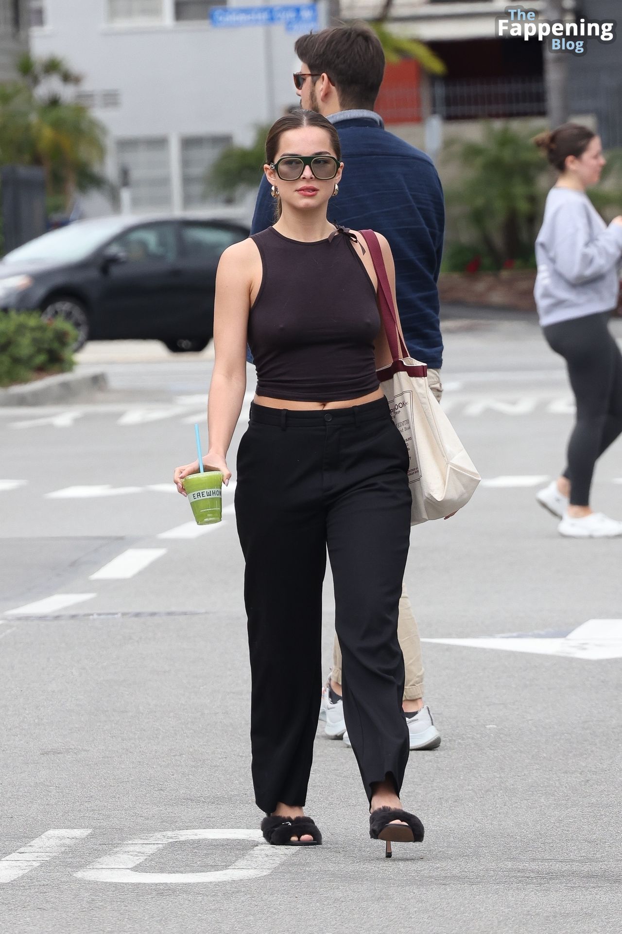 Braless Addison Rae Stops by Erewhon for a Green Juice (22 Photos)