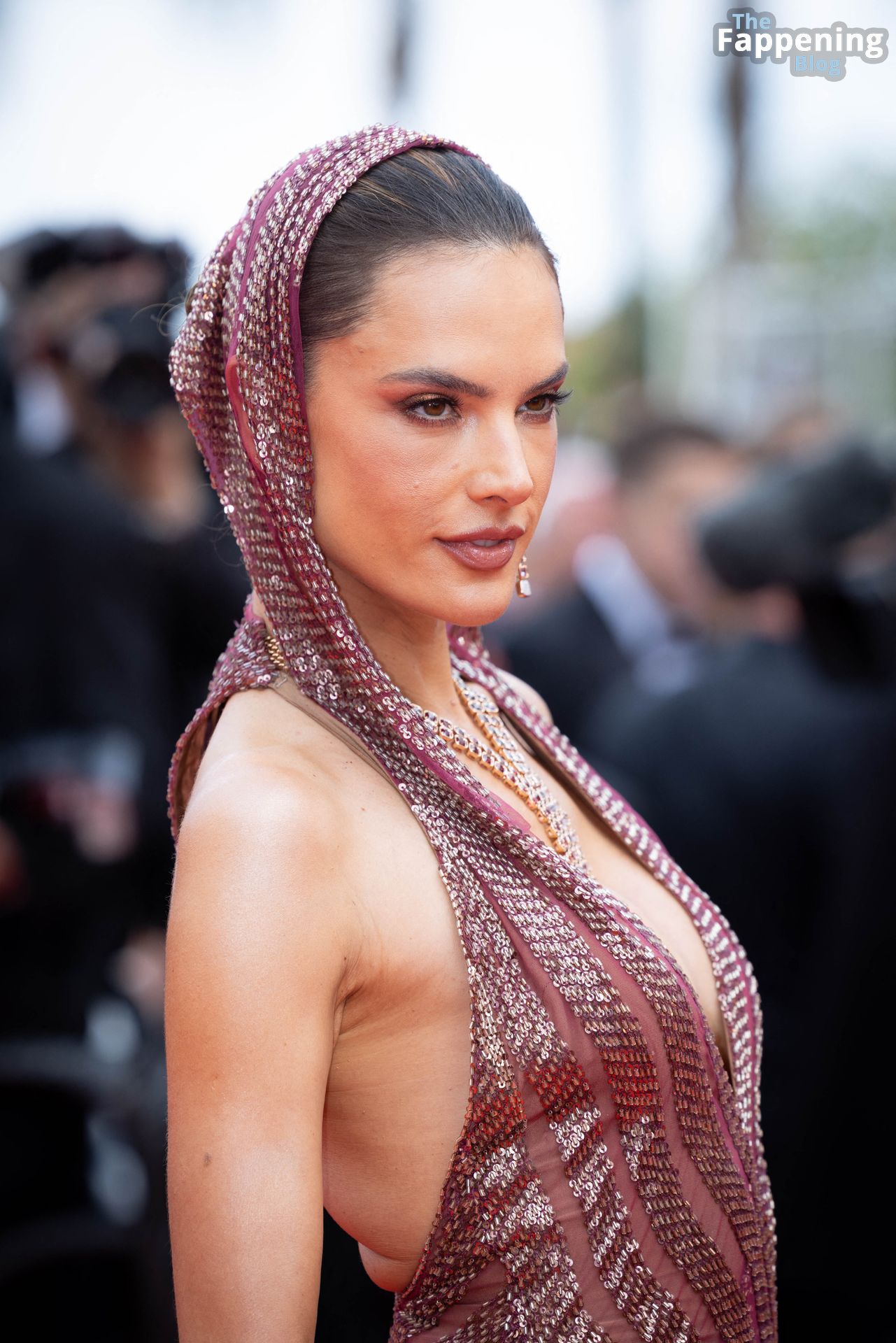 Alessandra Ambrosio Displays Her Sexy Tits at the 76th Annual Cannes Film Festival (150 Photos)