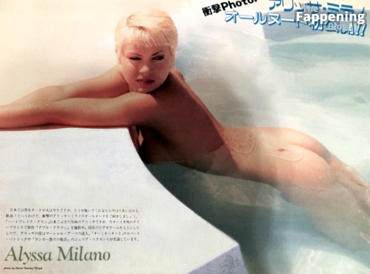 Alyssa Milano Poses Naked for Oblique Magazine (5 Photos)
