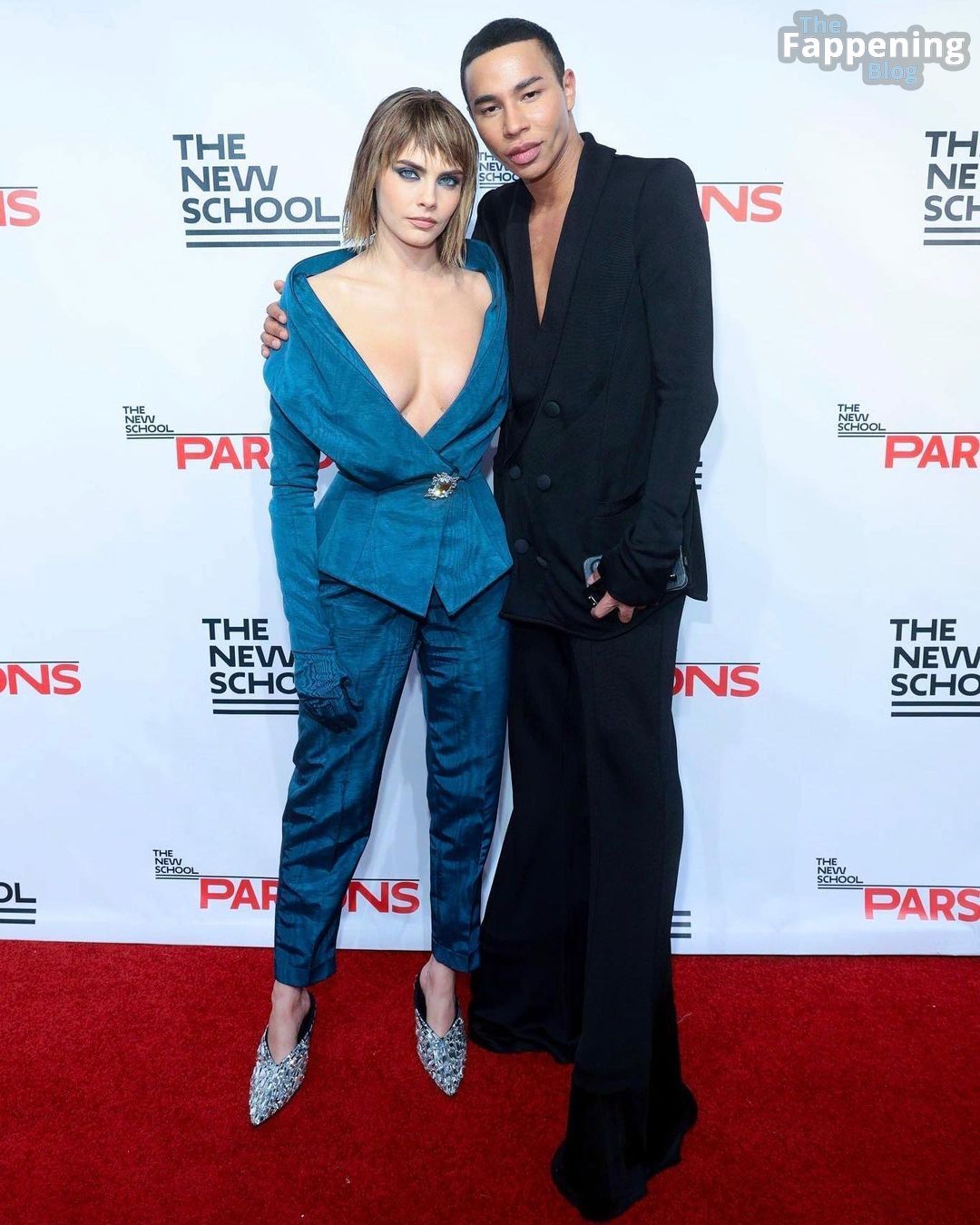 Cara Delevingne Shows Off Her Sexy Tits at the 74th Annual Parsons Benefit (79 Photos)