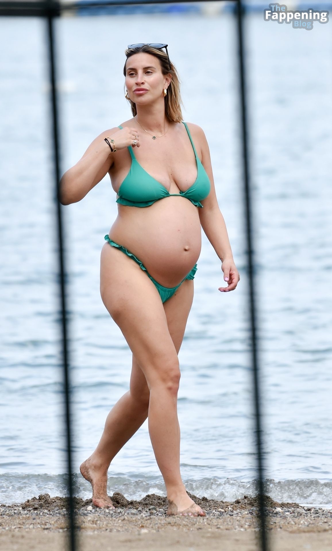 Ferne McCann Flaunts Her Blossoming Belly in a Green Bikini (41 Photos)