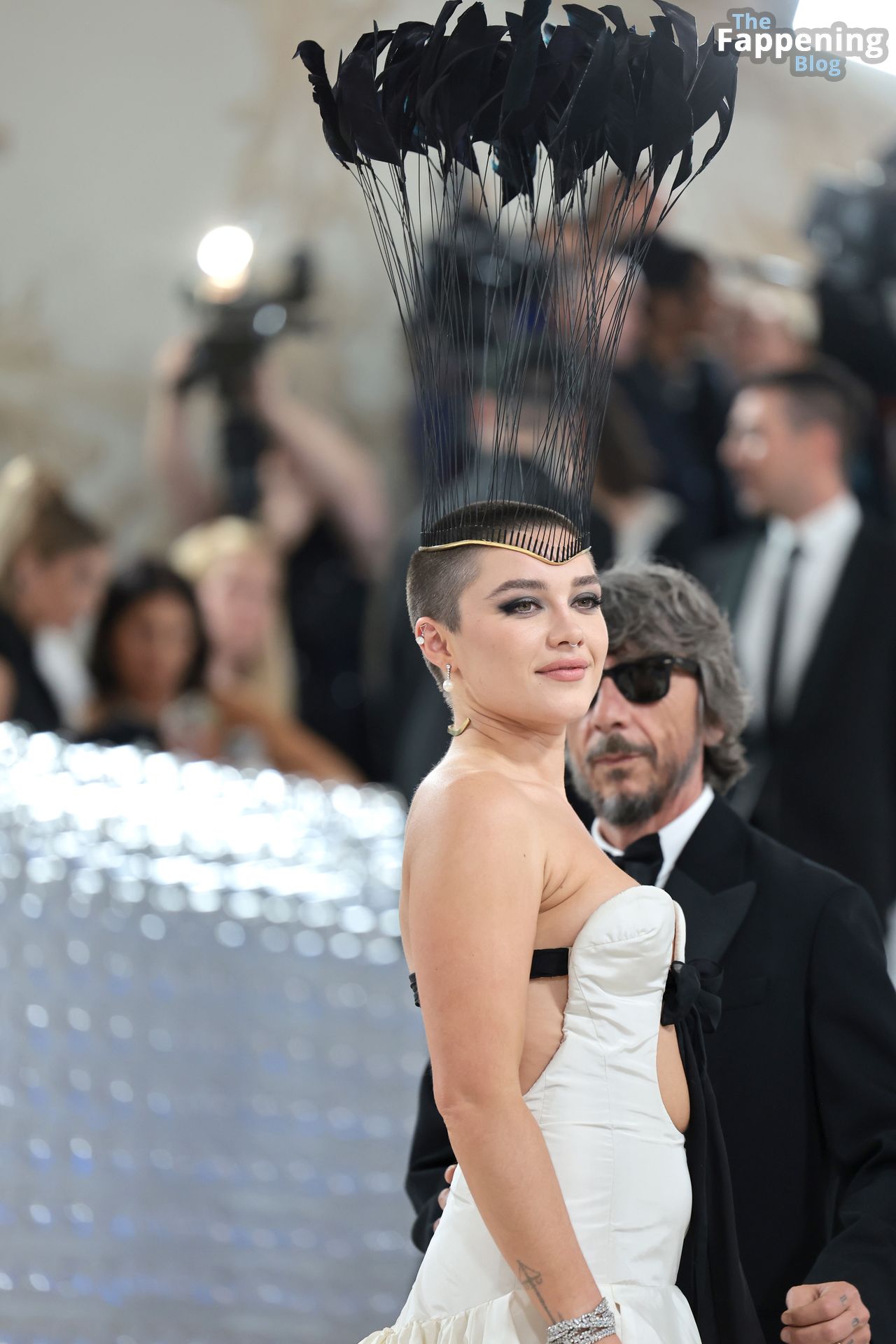 Braless Florence Pugh Looks Hot in White at the 2023 Met Gala (86 Photos)