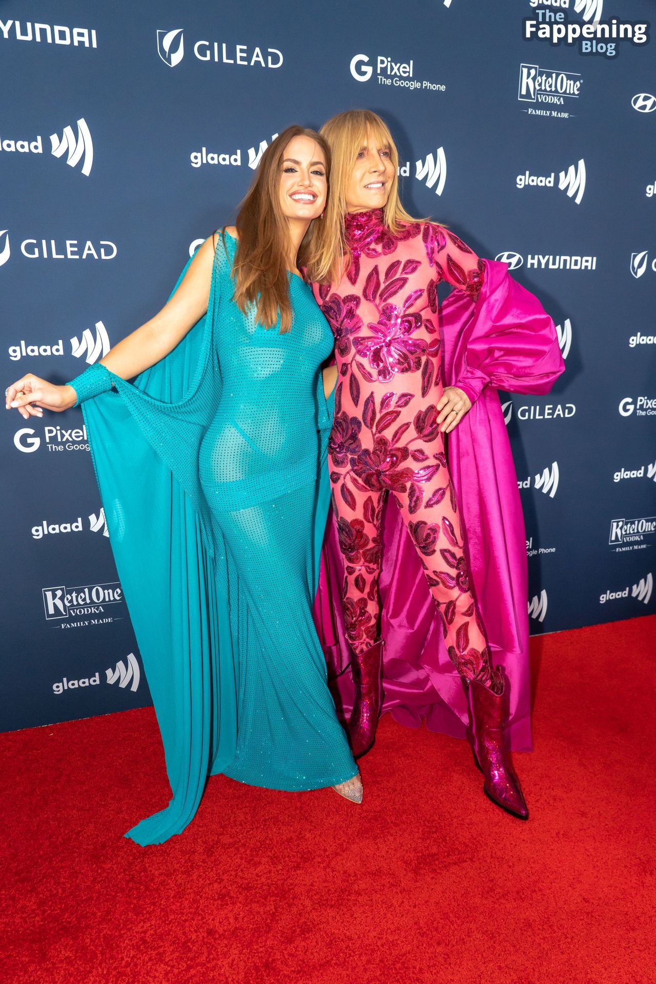 Haley Kalil Displays Her Sexy Figure in See-Through Dress at the 34th Annual GLAAD Media Awards in NYC (15 Photos)