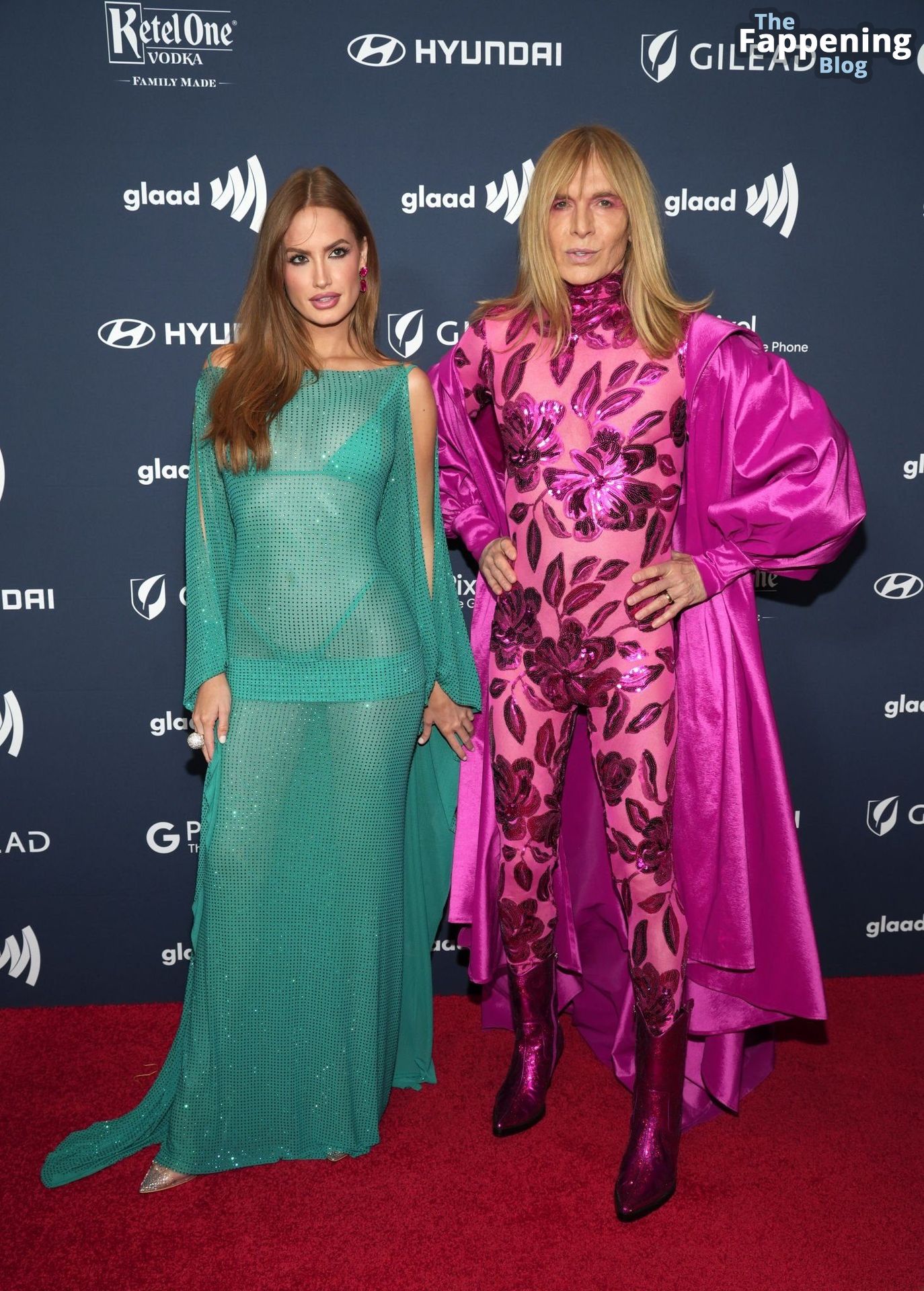 Haley Kalil Displays Her Sexy Figure in See-Through Dress at the 34th Annual GLAAD Media Awards in NYC (15 Photos)