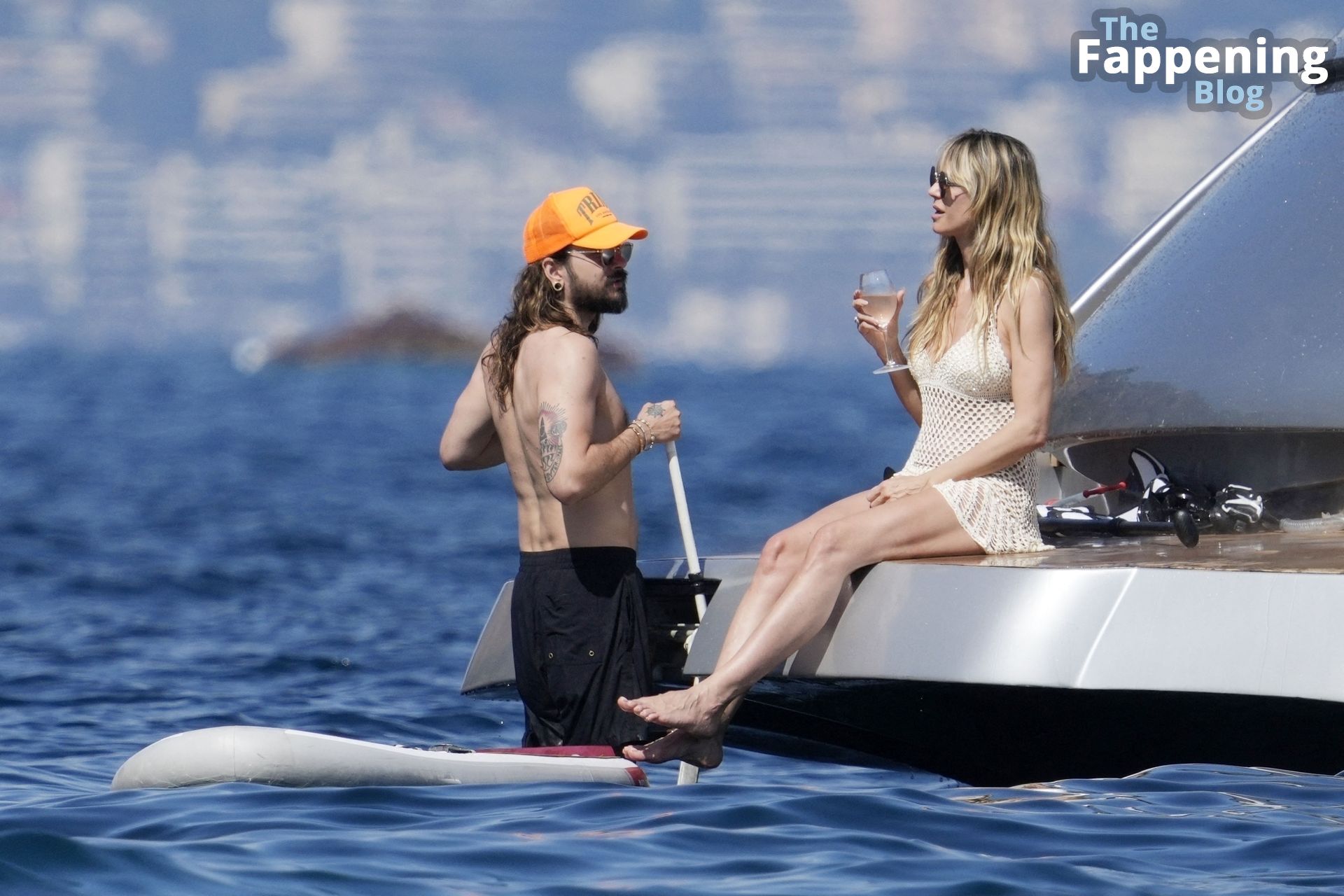 Heidi Klum &amp; Tom Kaulitz Pack on the PDA While Enjoying a Day Out on a Yacht in the South of France (120 Photos)