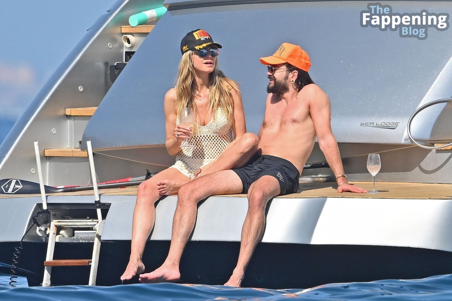 Heidi Klum &amp; Tom Kaulitz Pack on the PDA While Enjoying a Day Out on a Yacht in the South of France (120 Photos)