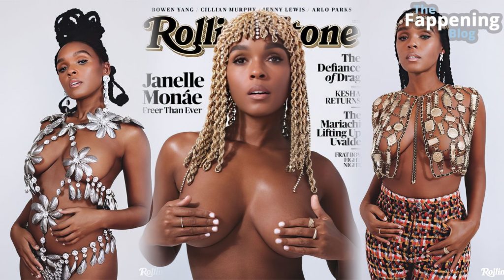 Janelle Monae Sexy And Topless Rolling Stone Magazine 9 Photos 