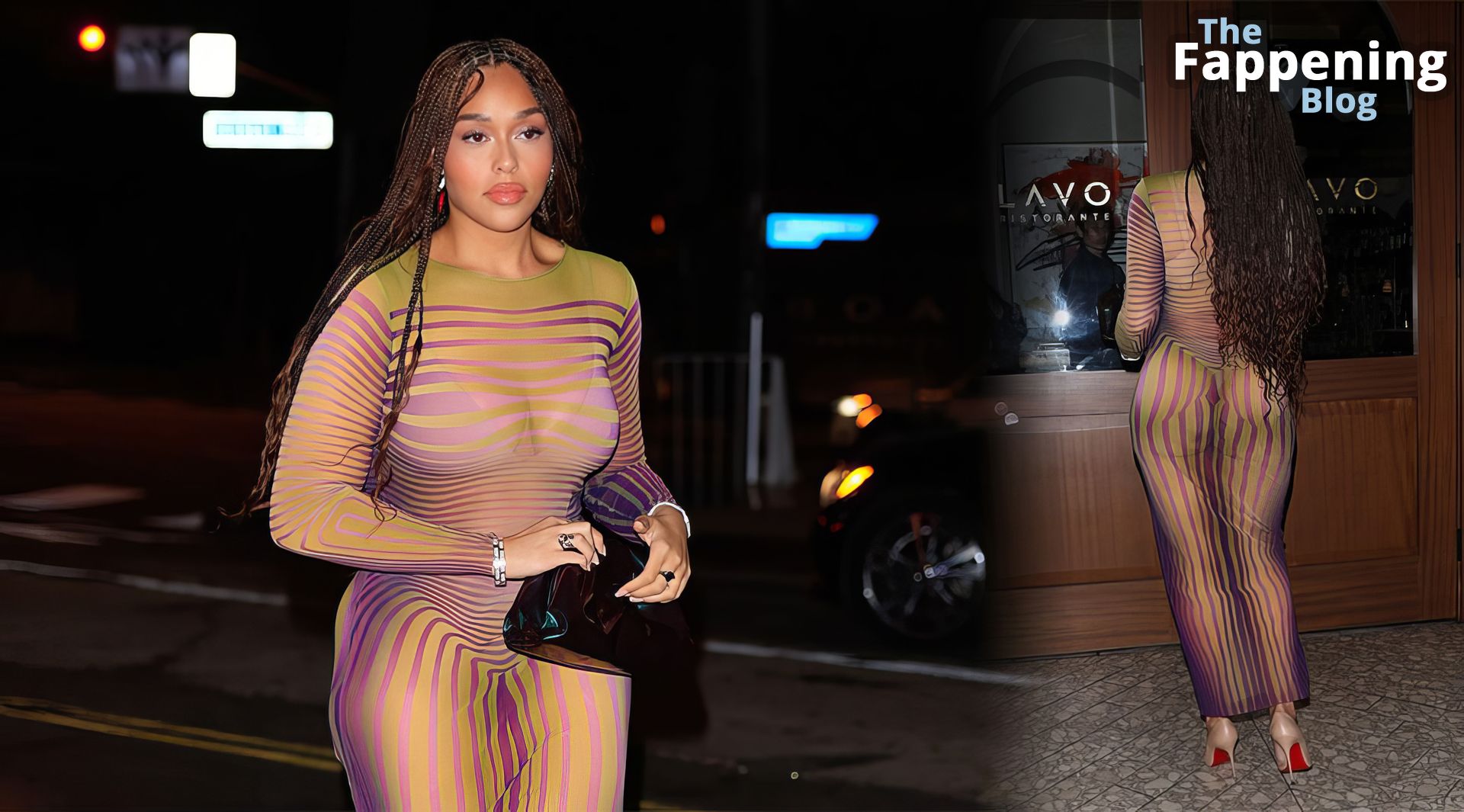 Jordyn Woods Stuns in a Jean Paul Gaultier Dress While Out for Dinner (29 Photos)