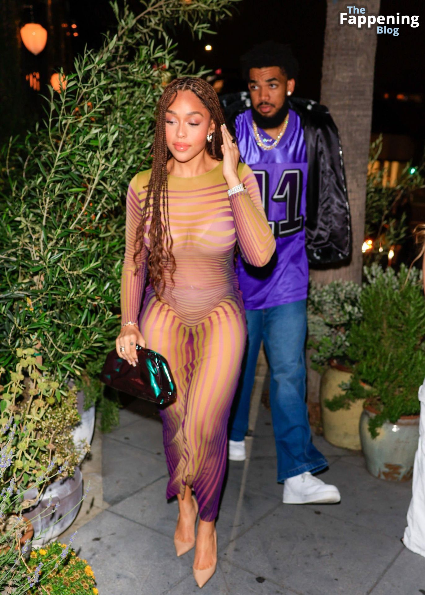 Jordyn Woods Stuns in a Jean Paul Gaultier Dress While Out for Dinner (29 Photos)