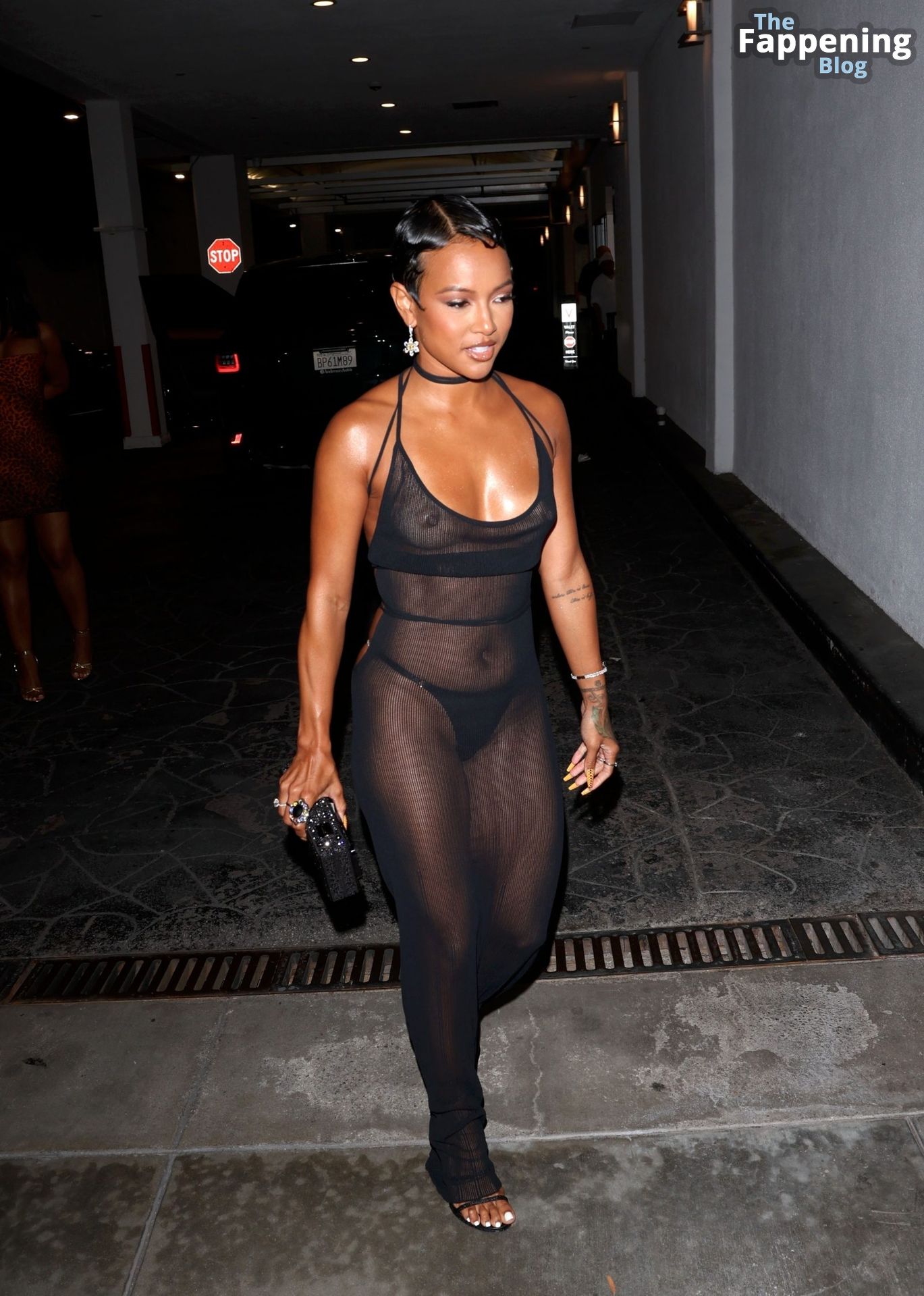 Karrueche Tran Flashes Her Nude Tits as She Celebrates Her 35th Birthday in Beverly Hills (32 Photos + Video)