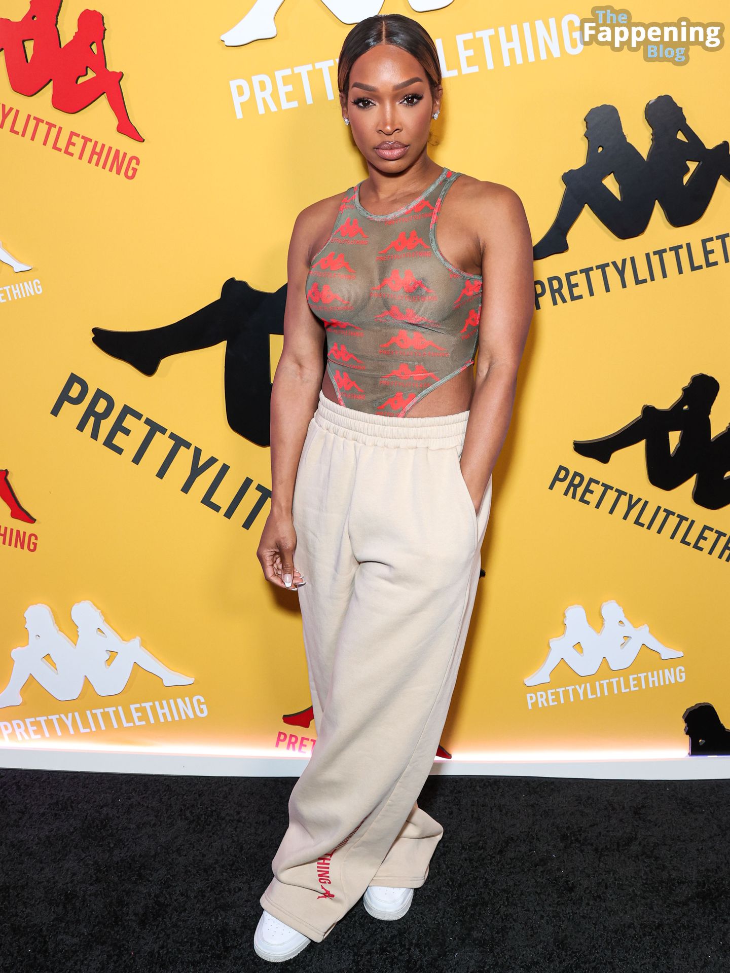 Malika Haqq Flashes Her Nude Boobs at the PrettyLittleThing X Kappa Launch Party (19 Photos)