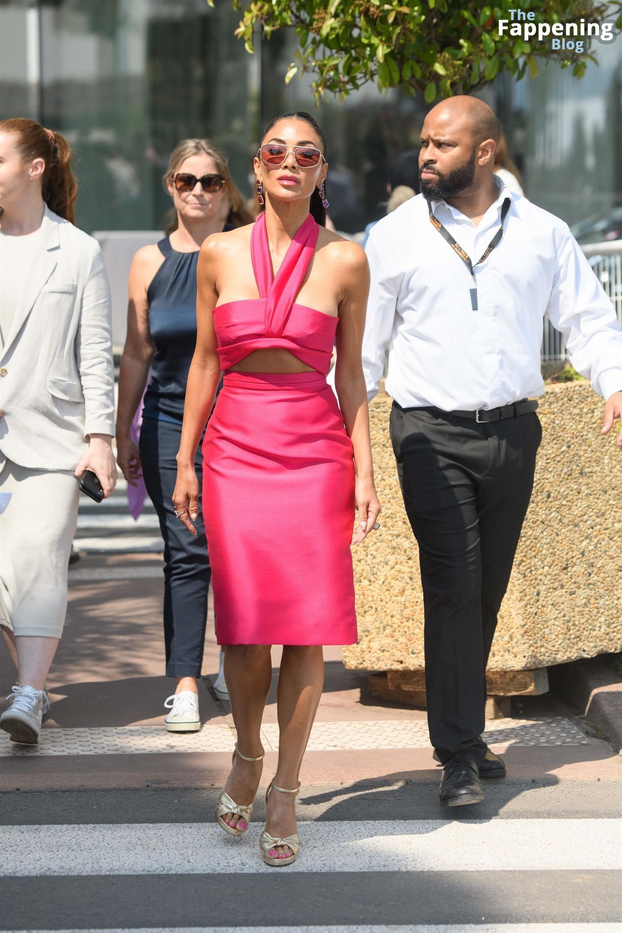 Nicole Scherzinger Flaunts Her Sexy Figure in a Pink Dress in Cannes (11 Photos)