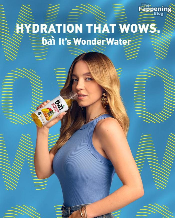 Sydney Sweeney Looks Pretty in a New Bai Water Campaign (27 Photos)