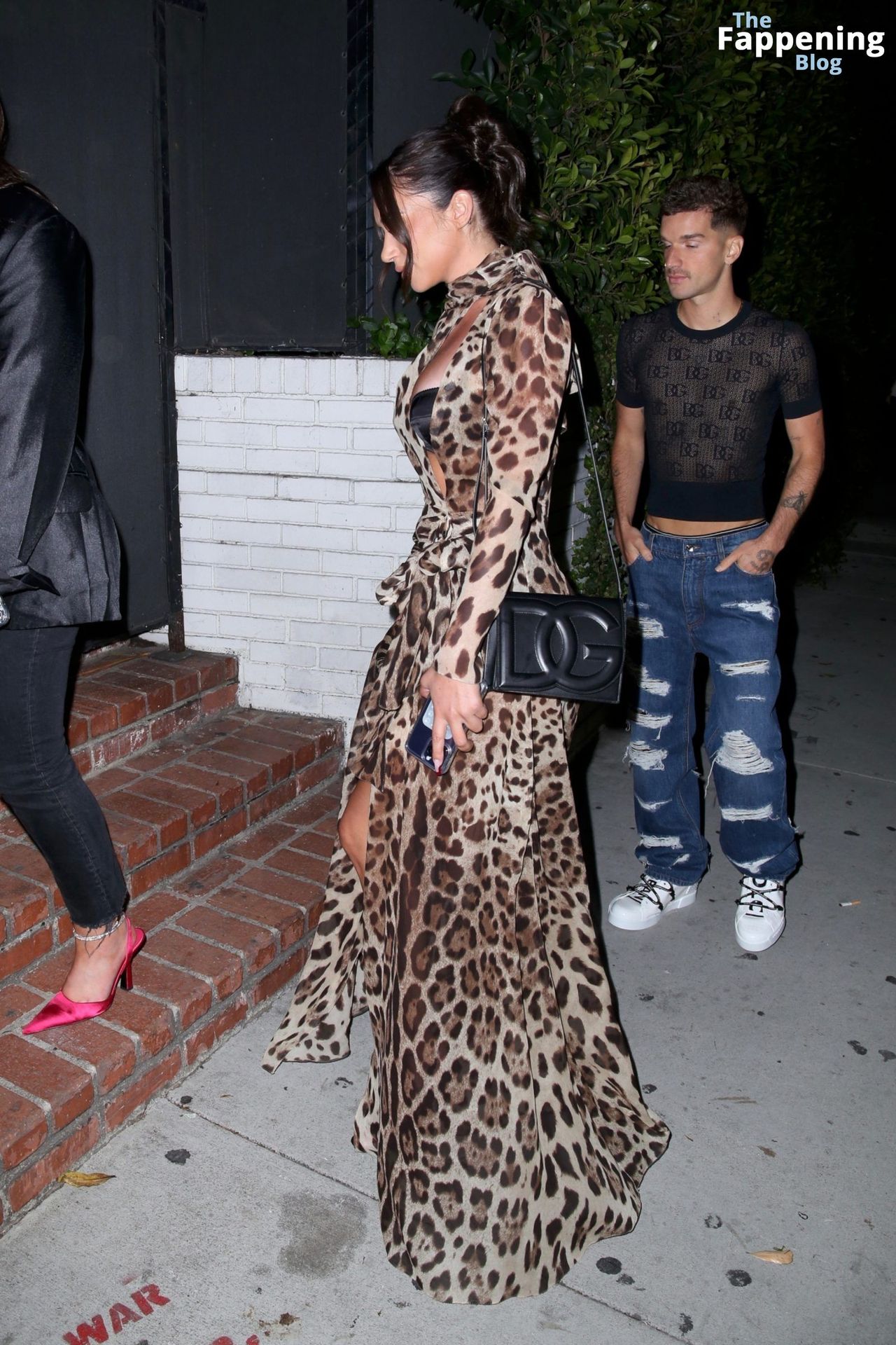 Anastasia Karanikolaou is Seen in a Leopard Print Dress at the D&amp;G Logo Bag Launch (18 Photos)