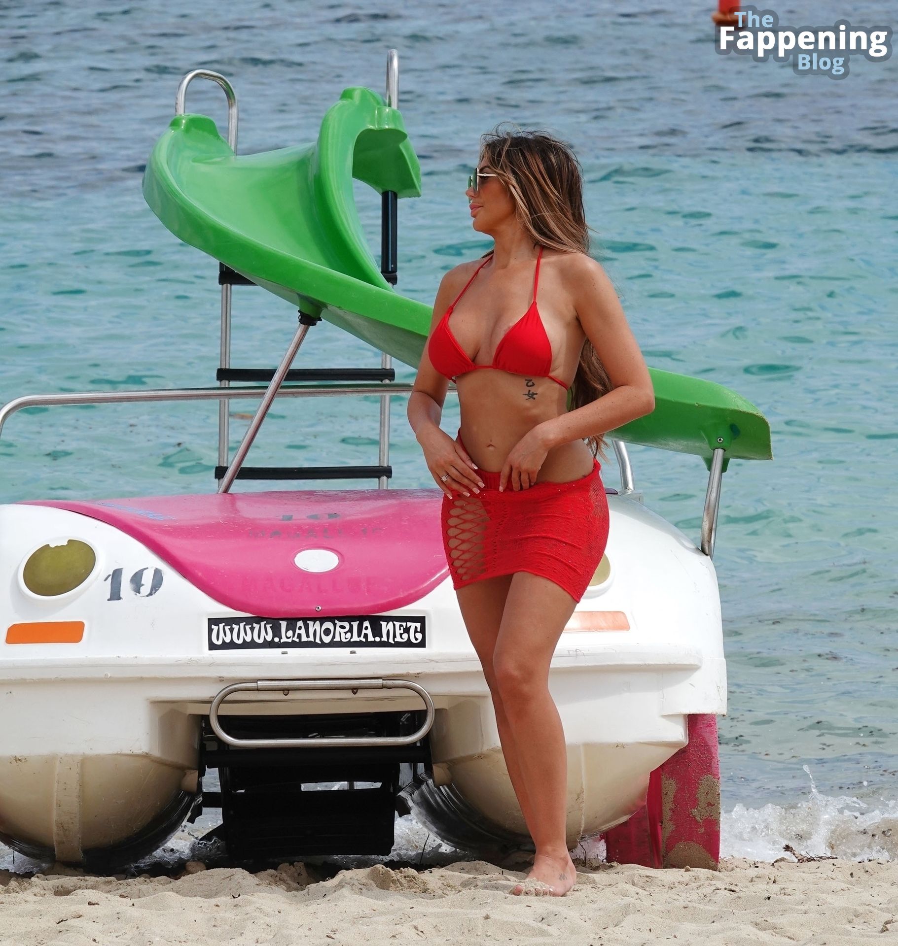 Chloe Ferry Rocks a Red Hot Bikini While Enjoying Her Holiday in Mallorca (43 Photos)
