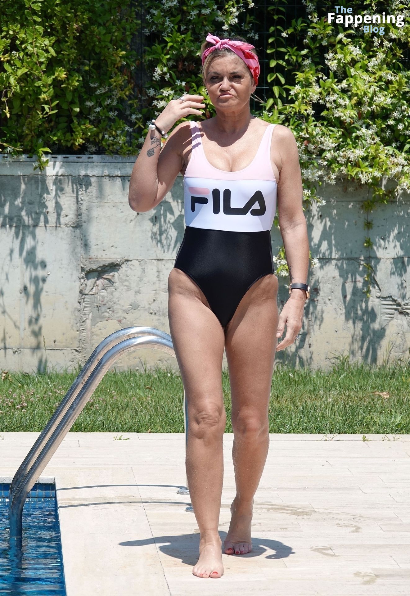 Danniella Westbrook is Pictured Rocking a Fila Swimsuit in Turkey (30 Photos)
