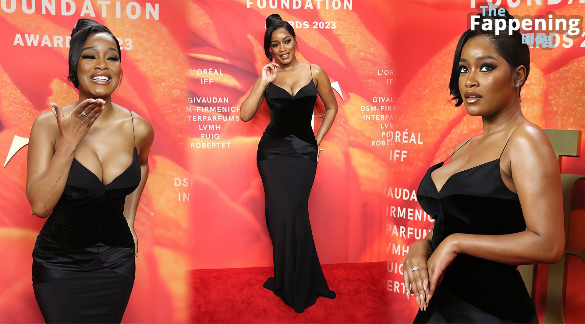 Keke Palmer Shows Off Her Sexy Tits at the 2023 Fragrance Foundation Awards (15 Photos)