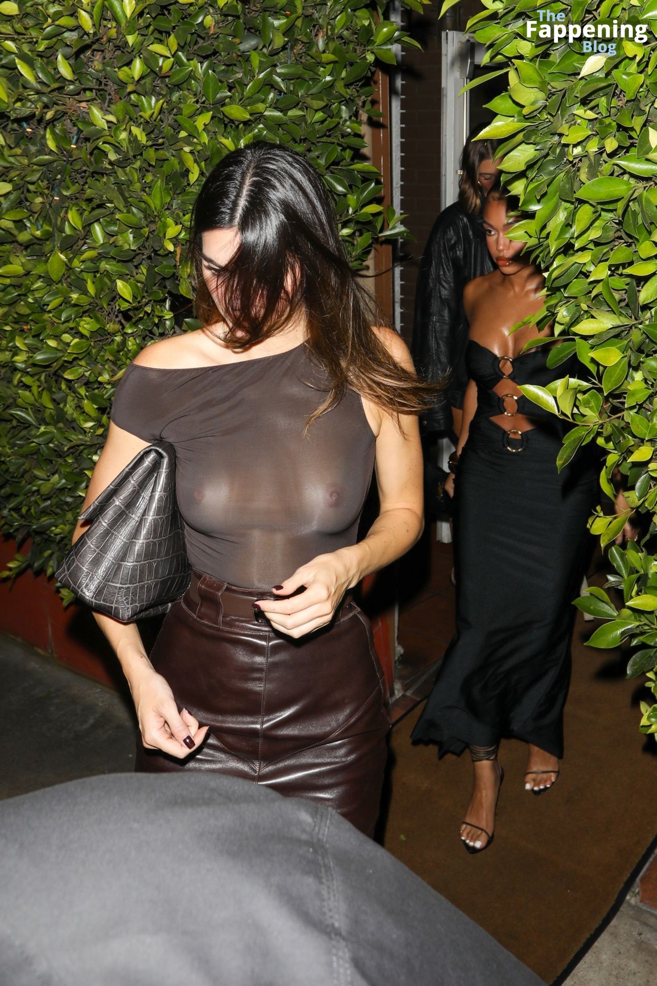 Kendall Jenner Flashes Her Nude Tits in a Sheer Top (37 Photos)