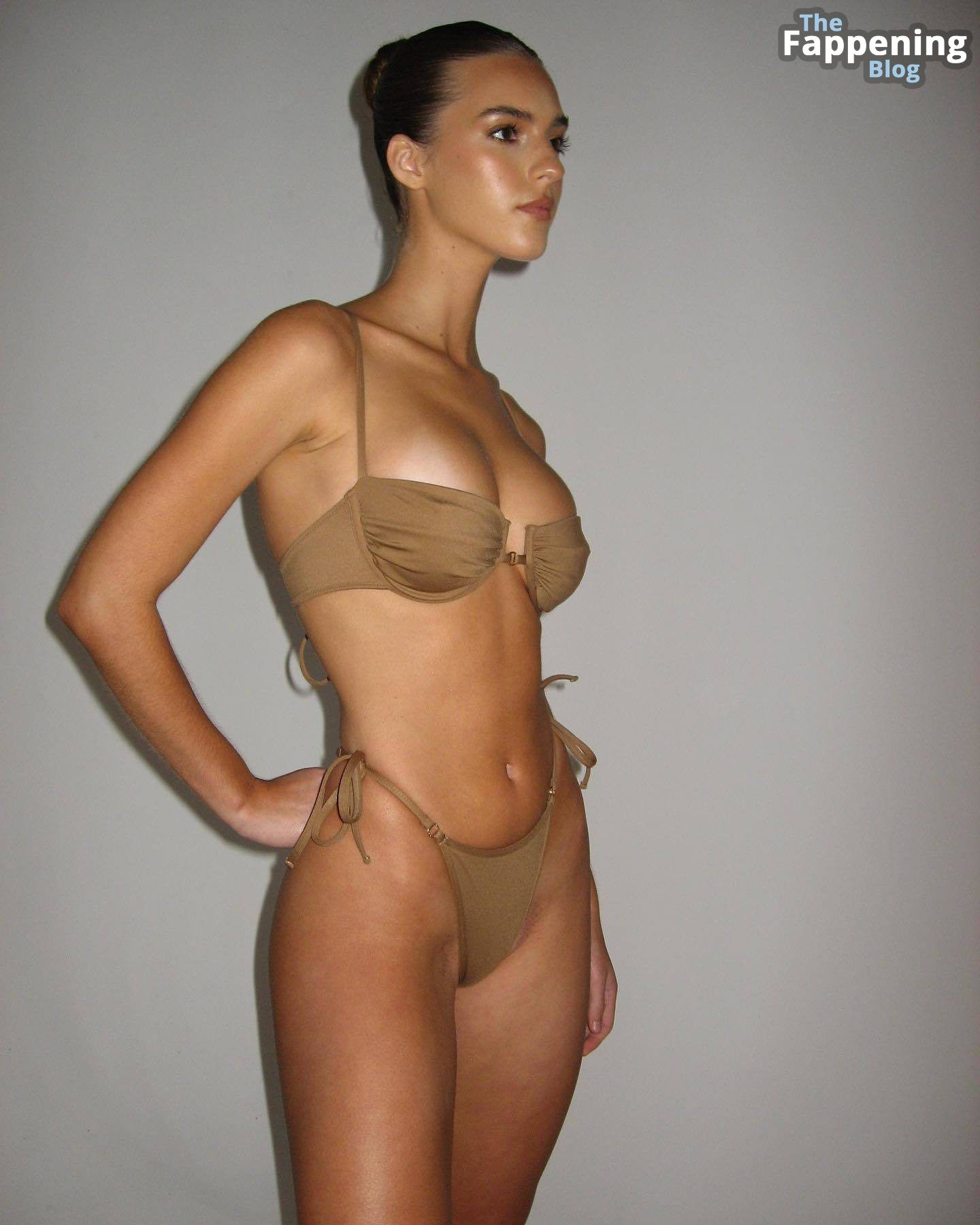 Emily Feld Displays Her Curves in a New Lahana Swim 2023 Shoot (7 Photos)